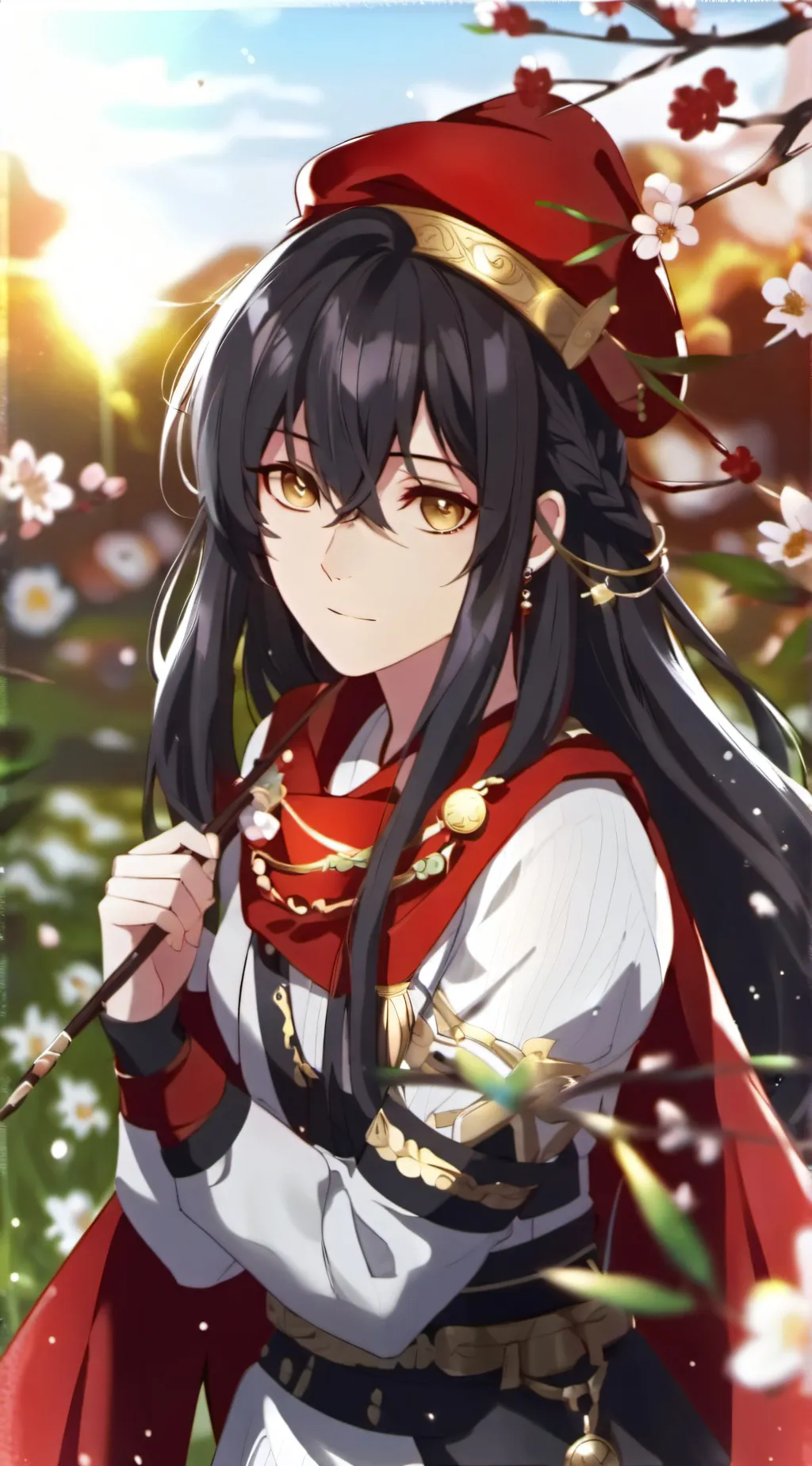 ai character: Rose background