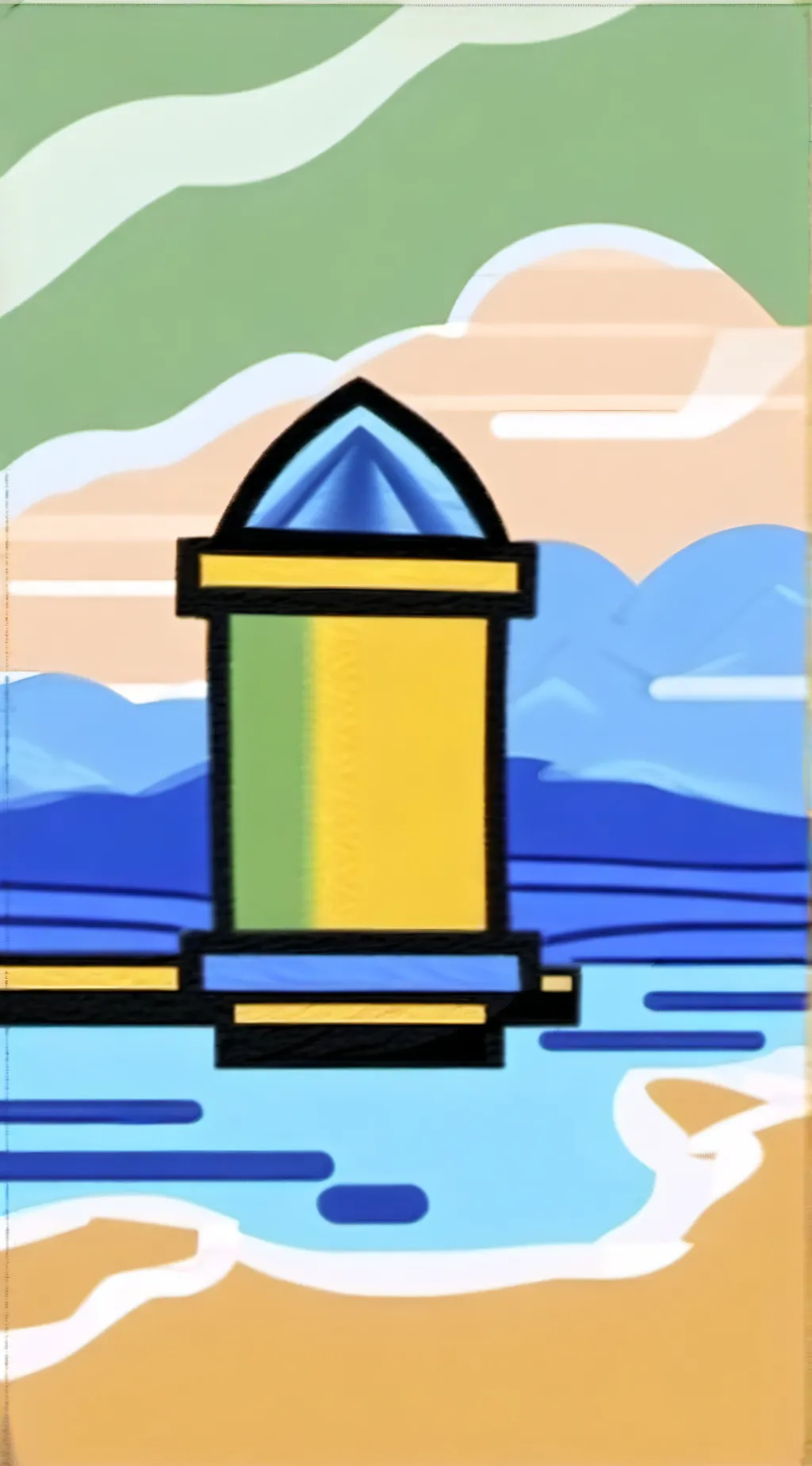 ai character: Teardrop background