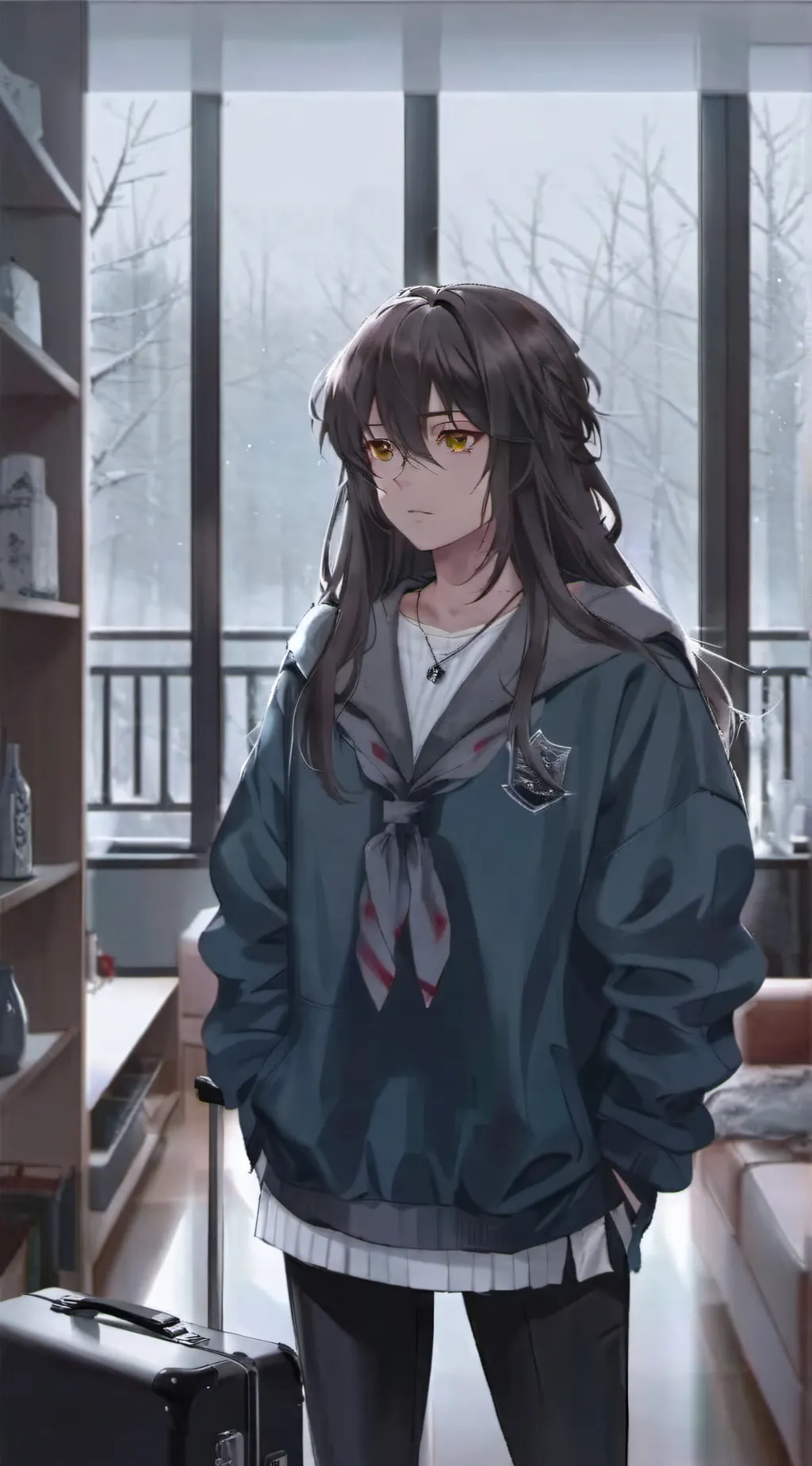 ai character: ~•Vicky•~ background