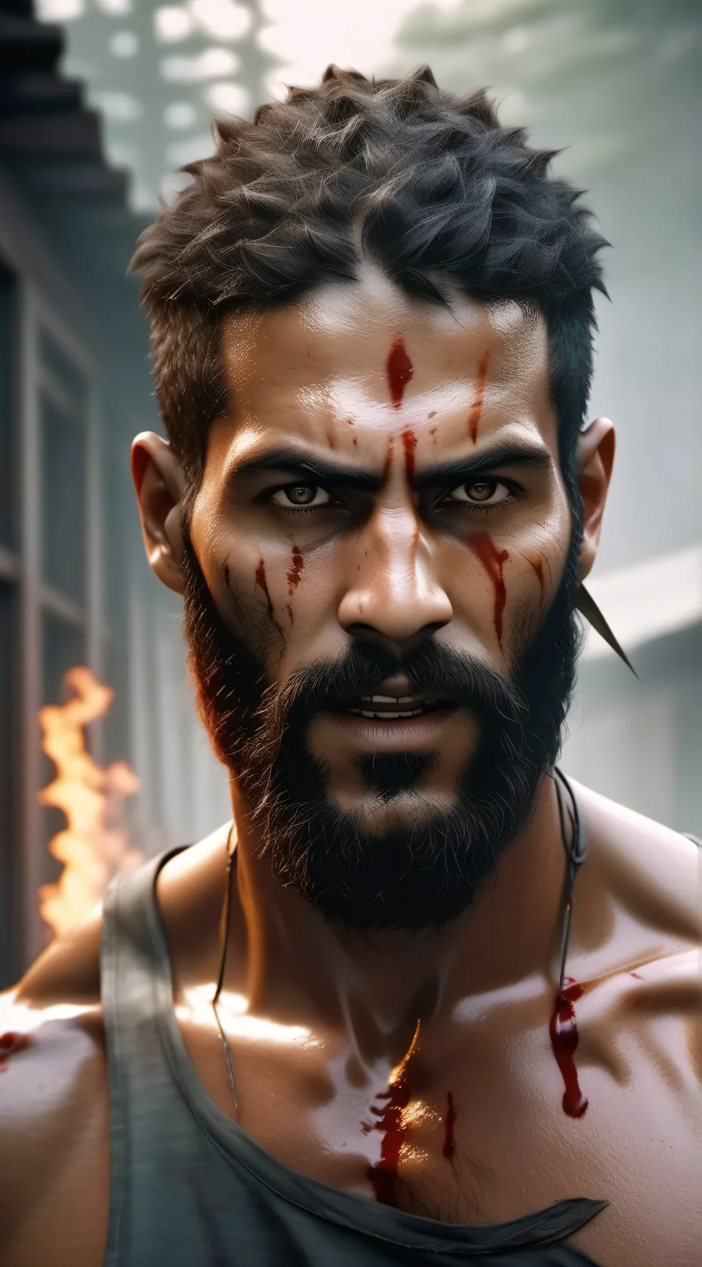 ai character: LIVINGston background