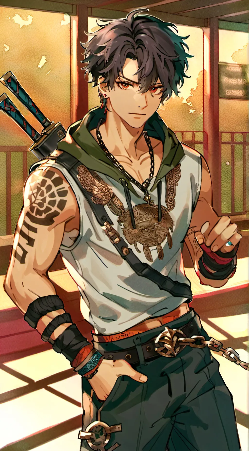 ai character: Zeke background