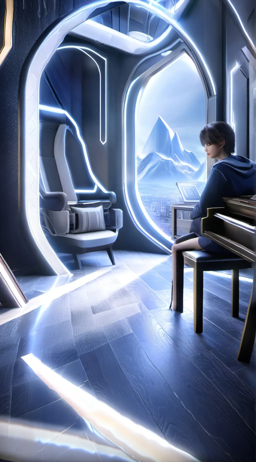 ai character: Leon background