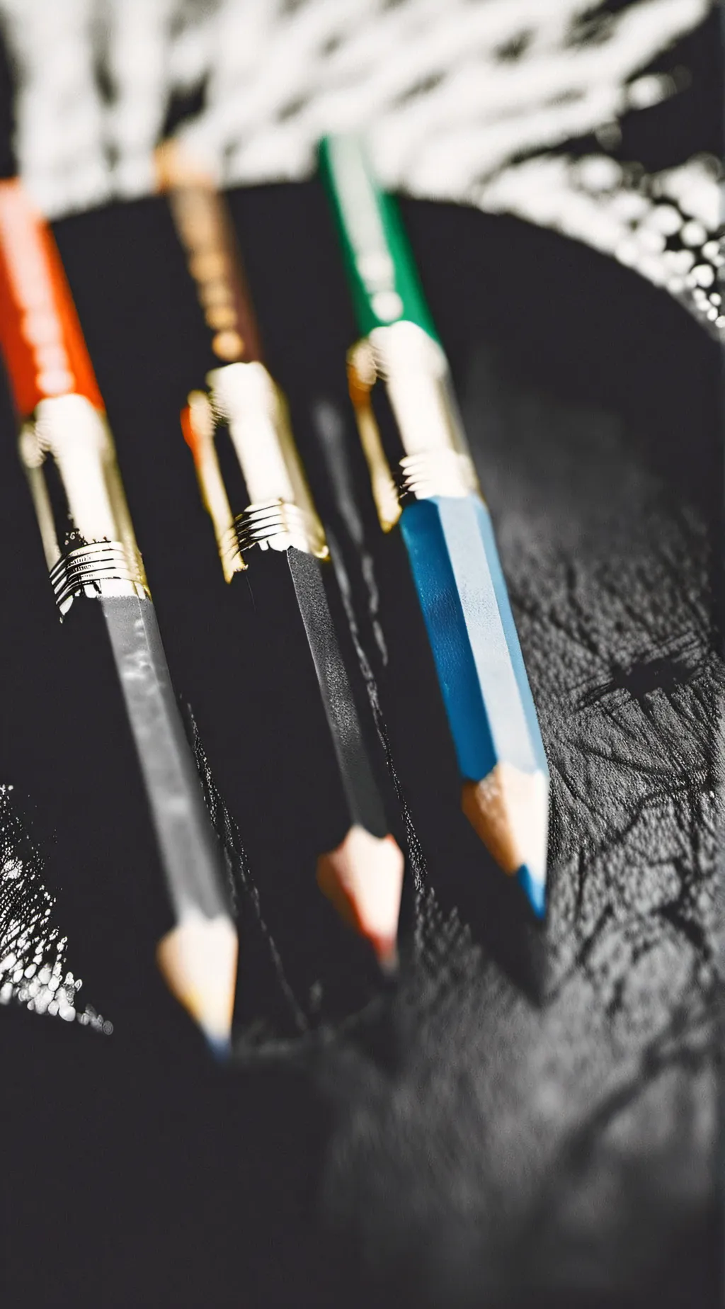 ai character: Pencils background