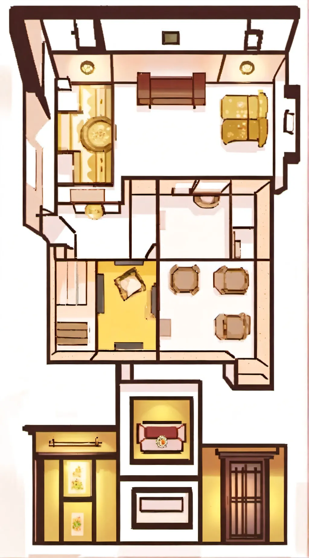 ai character: Infinity castle background