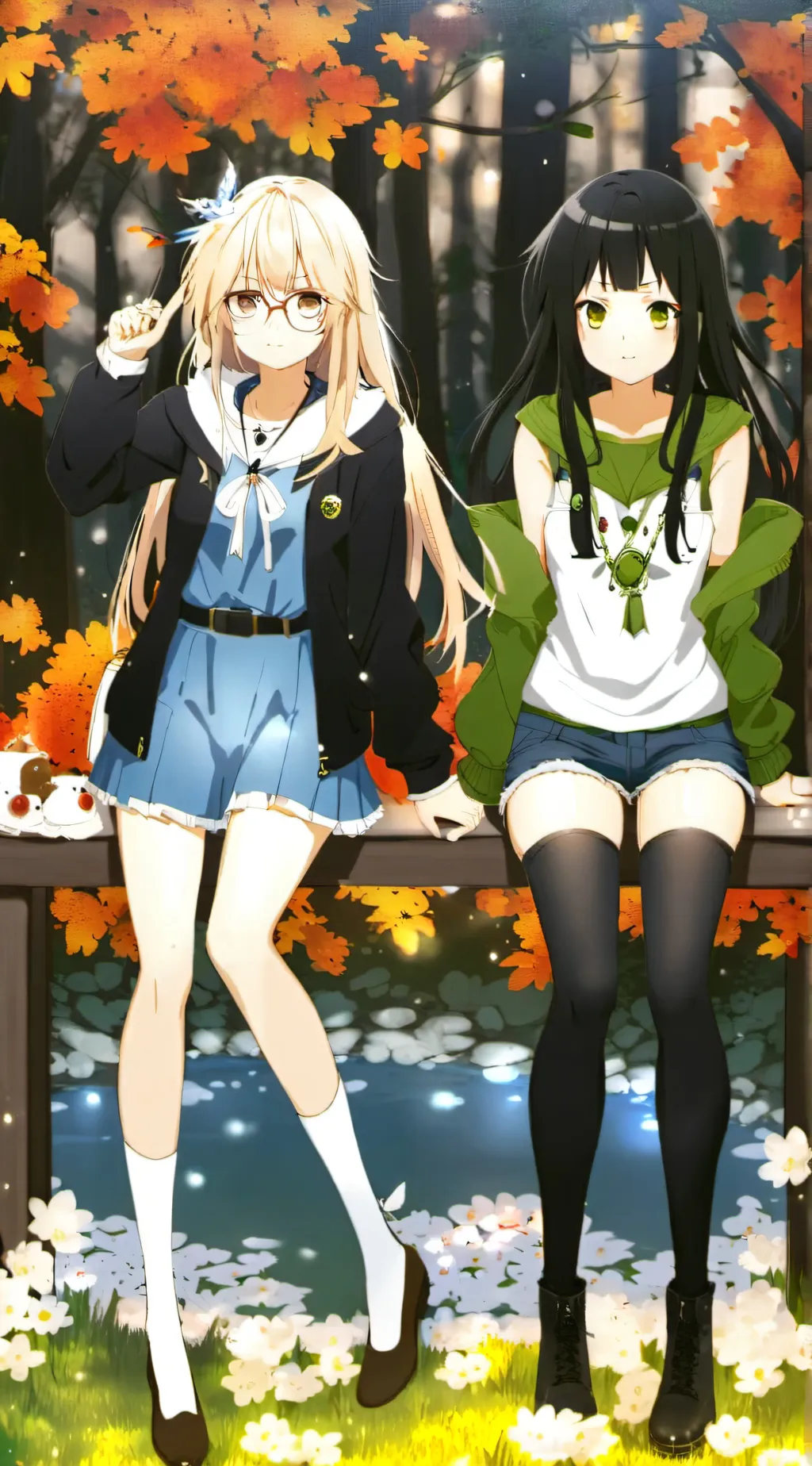 ai character: Kimira and Mika  background