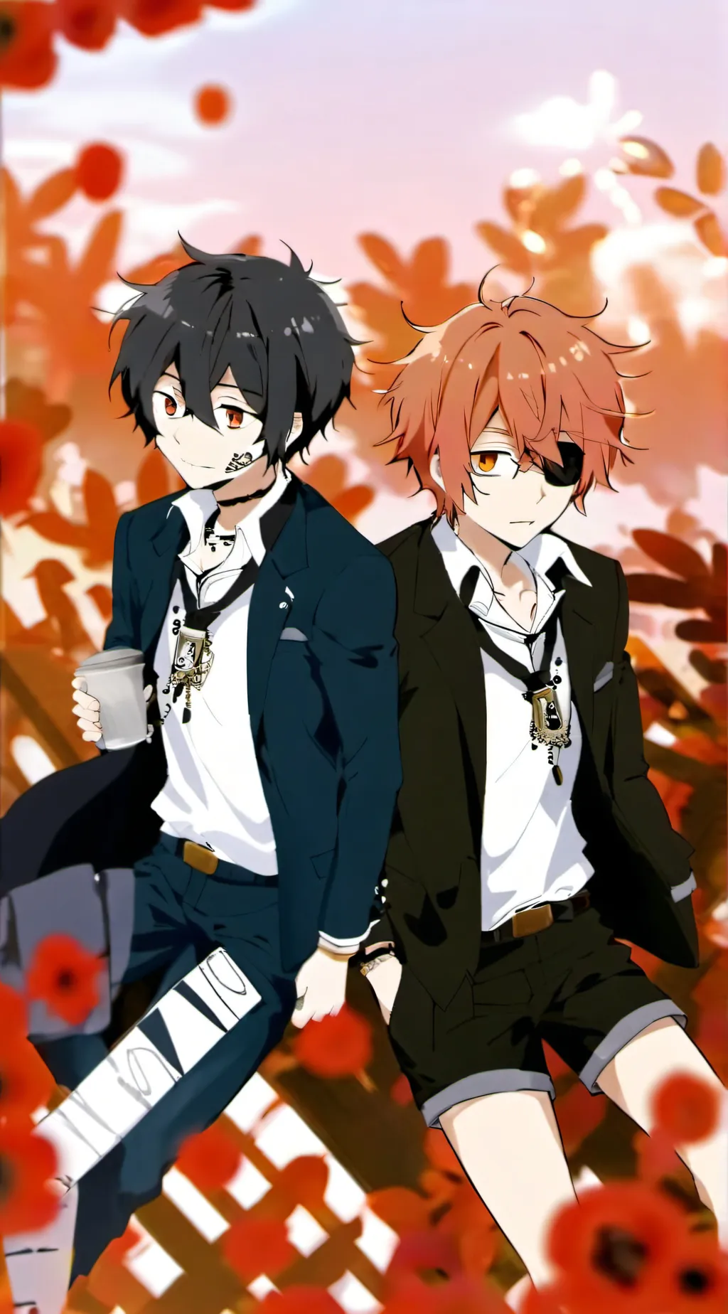 ai character: (male)sam & Rian  background