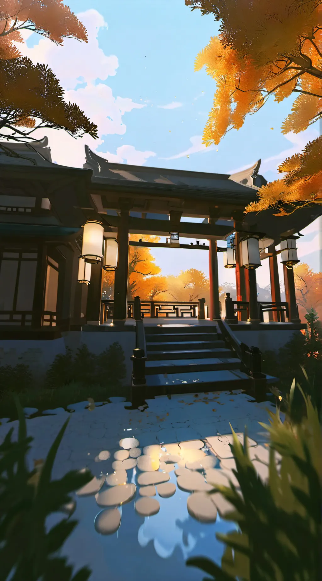 ai character: Zenitsu x Nezuko background