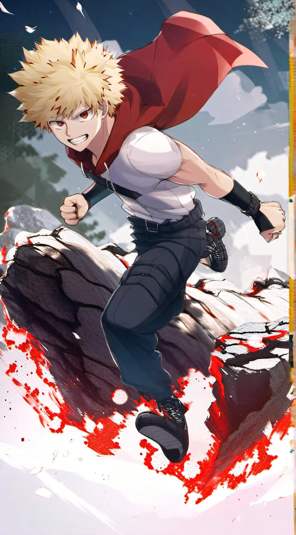 ai character: 🧡💥Bakugou💥🧡 background