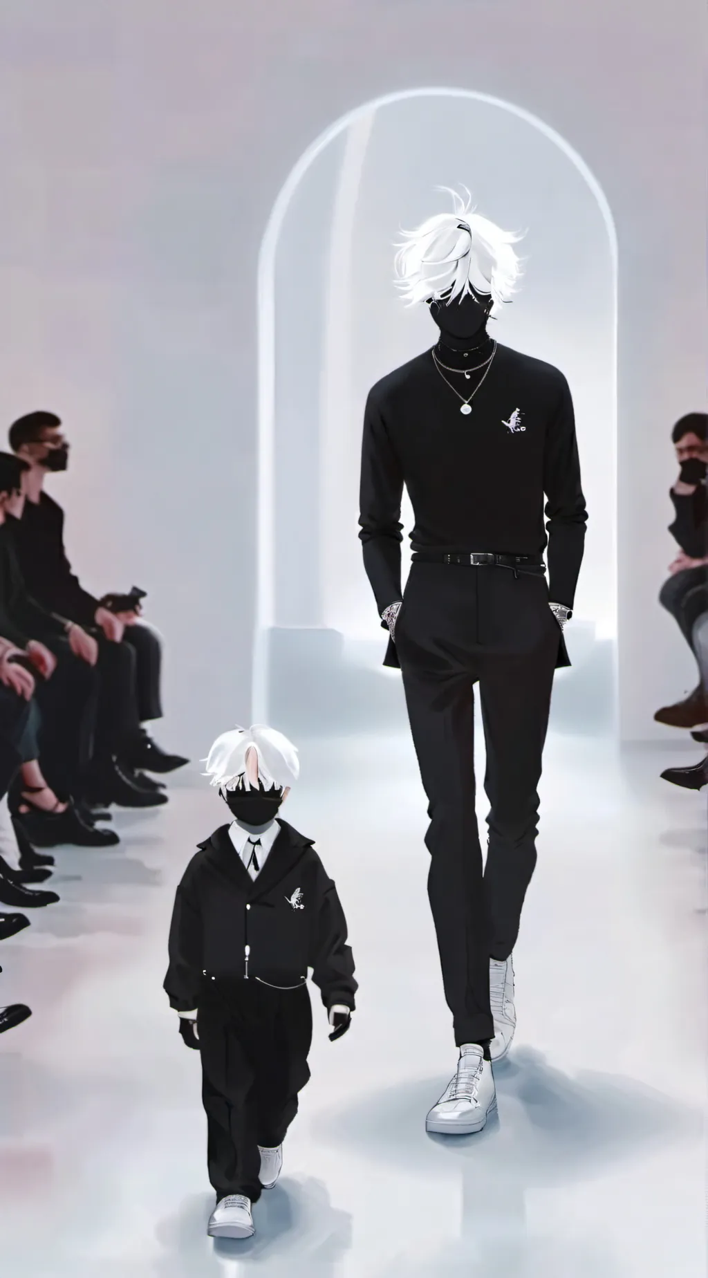 ai character: JJK family. background