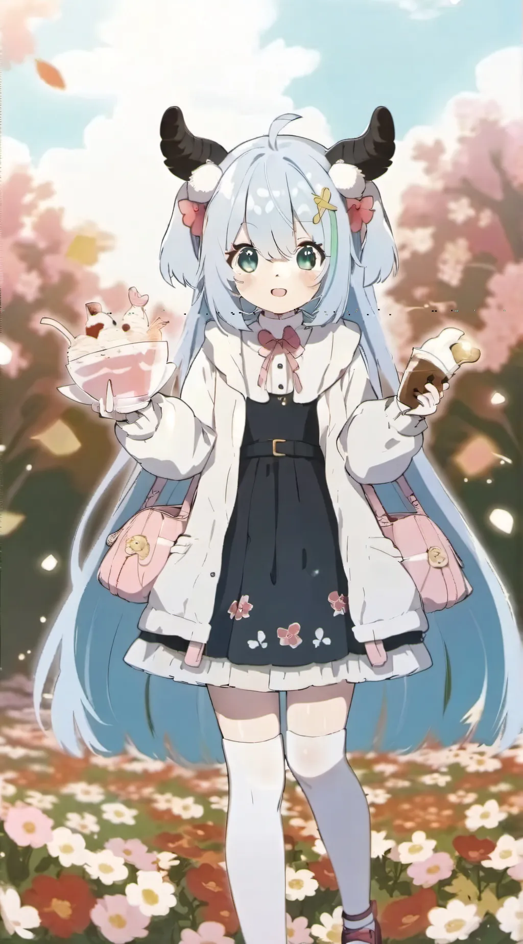 ai character: catcinnamorollgirl background