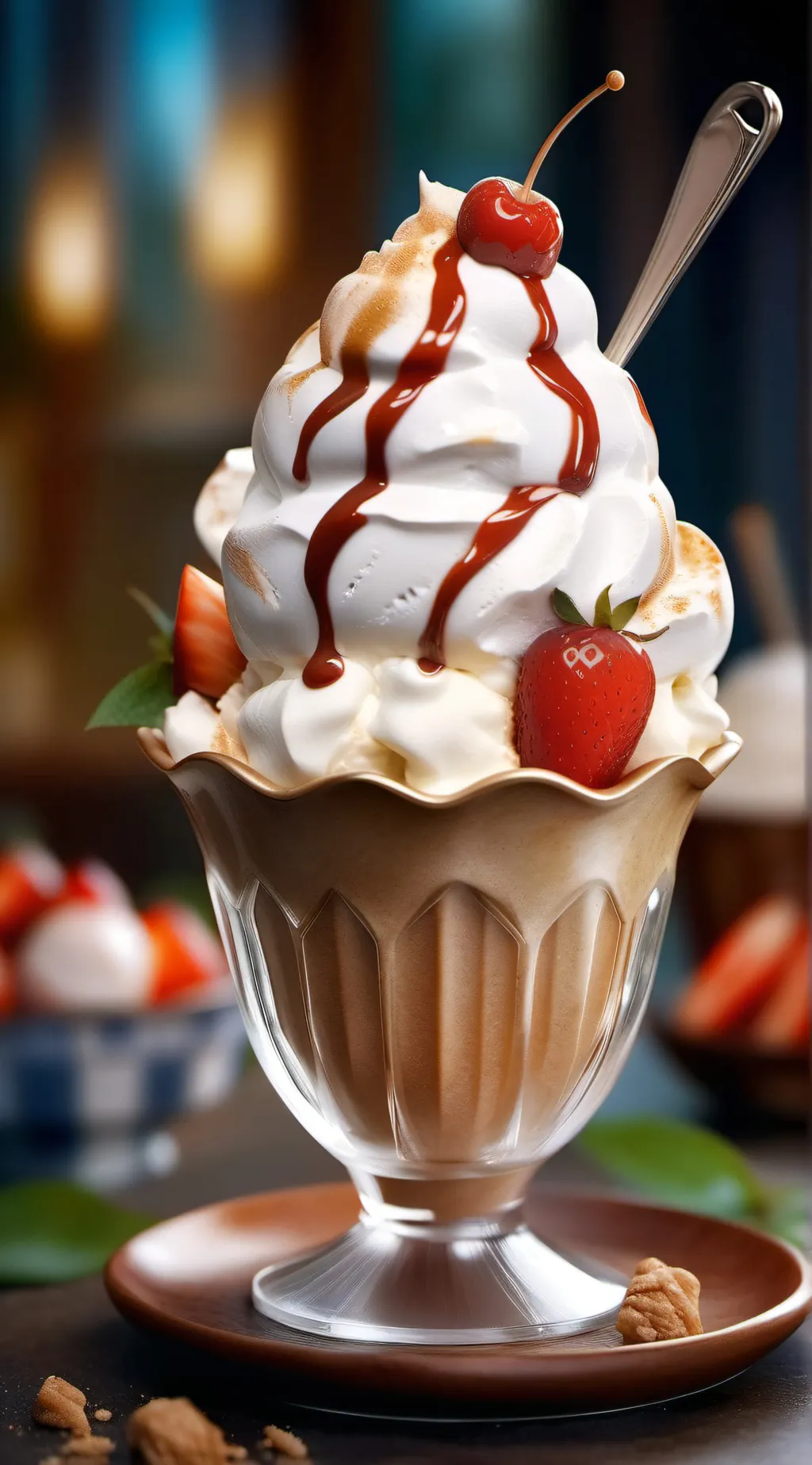 ai character: Ice cream DIY background