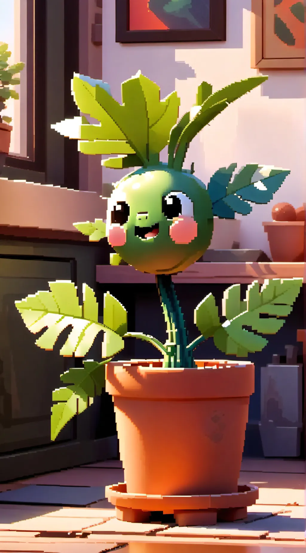 ai character: pvz2 peashooter background