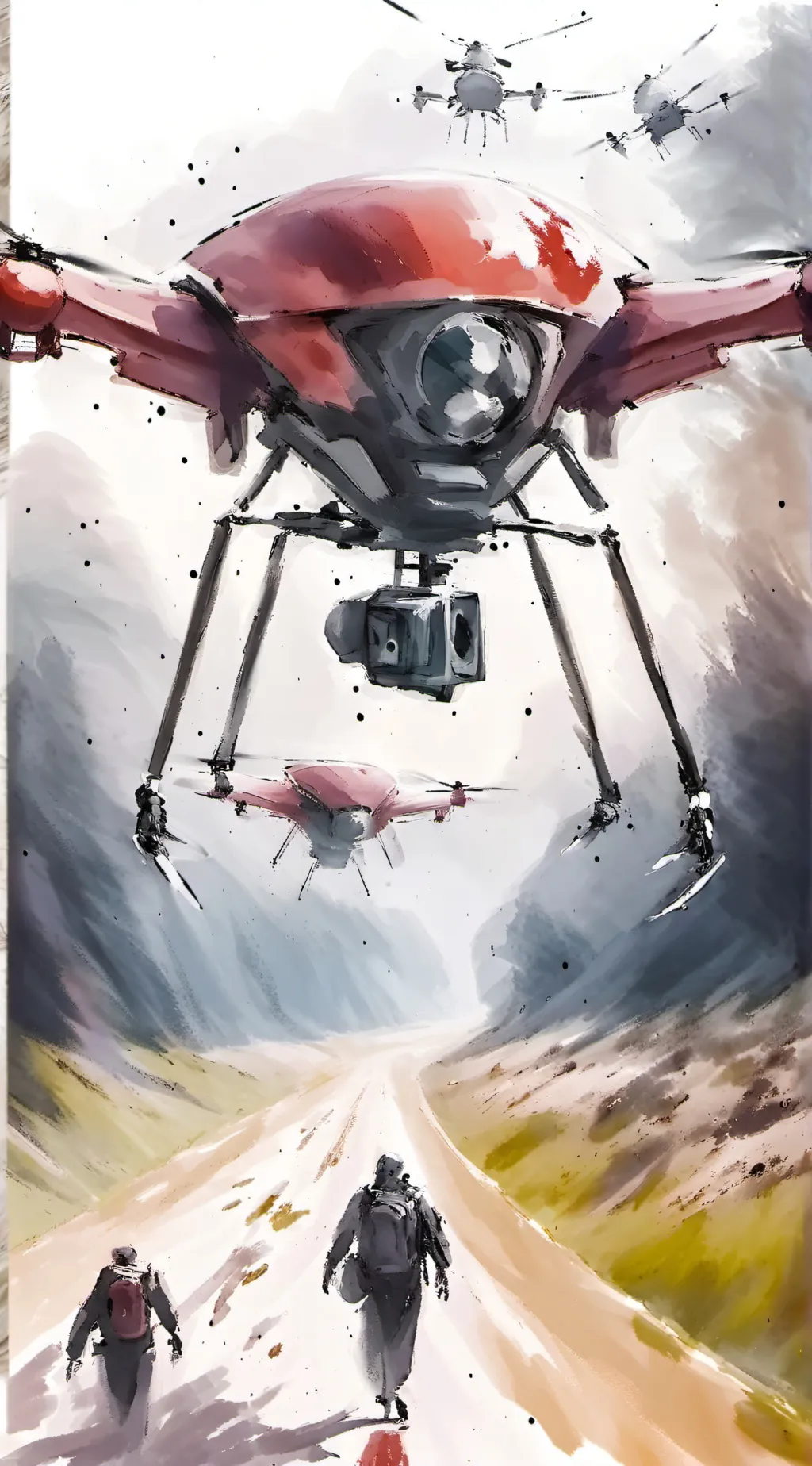 ai character: murder drones  background