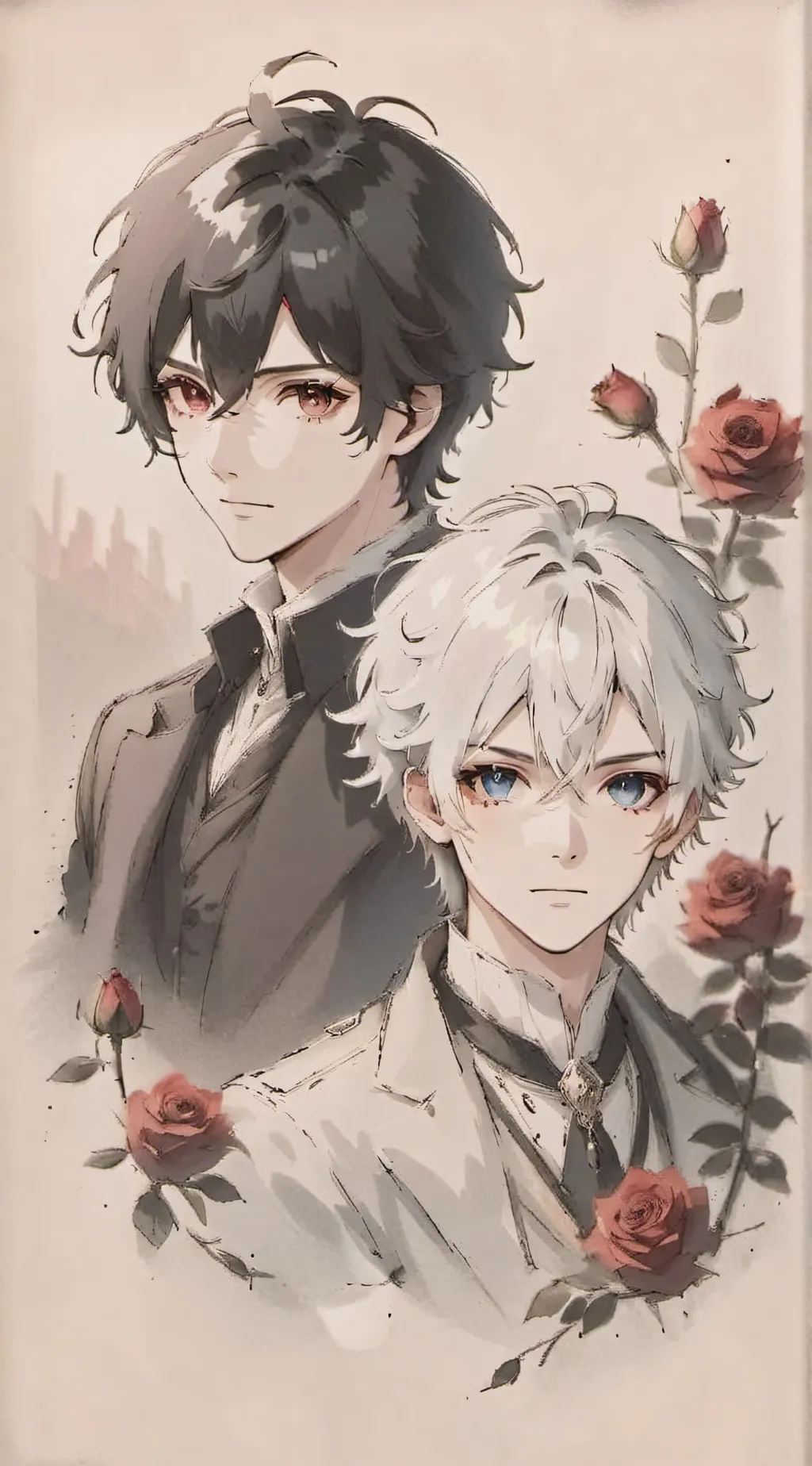 ai character: ʝυѕтιи&туяσи background