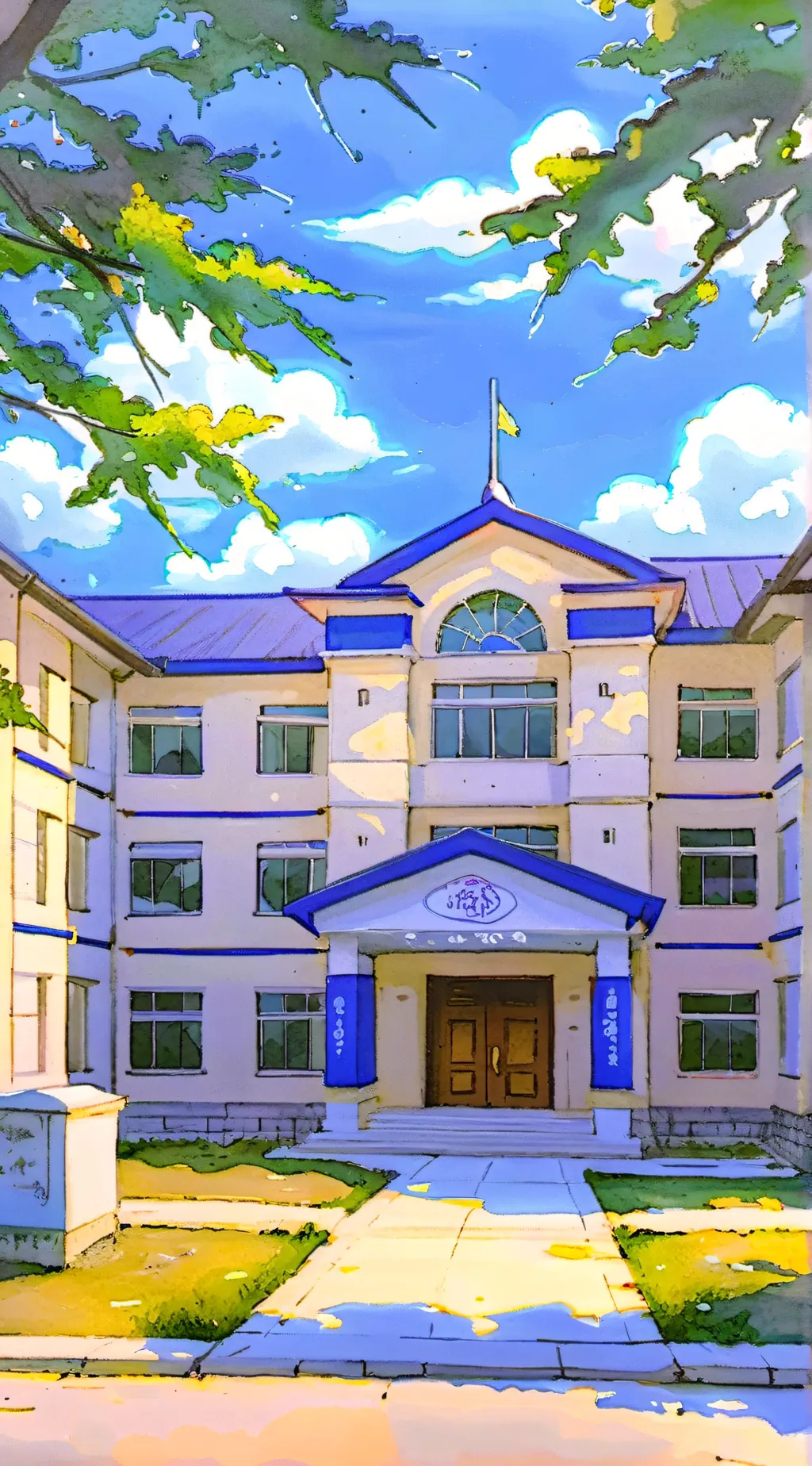 ai character: School but ur poor background