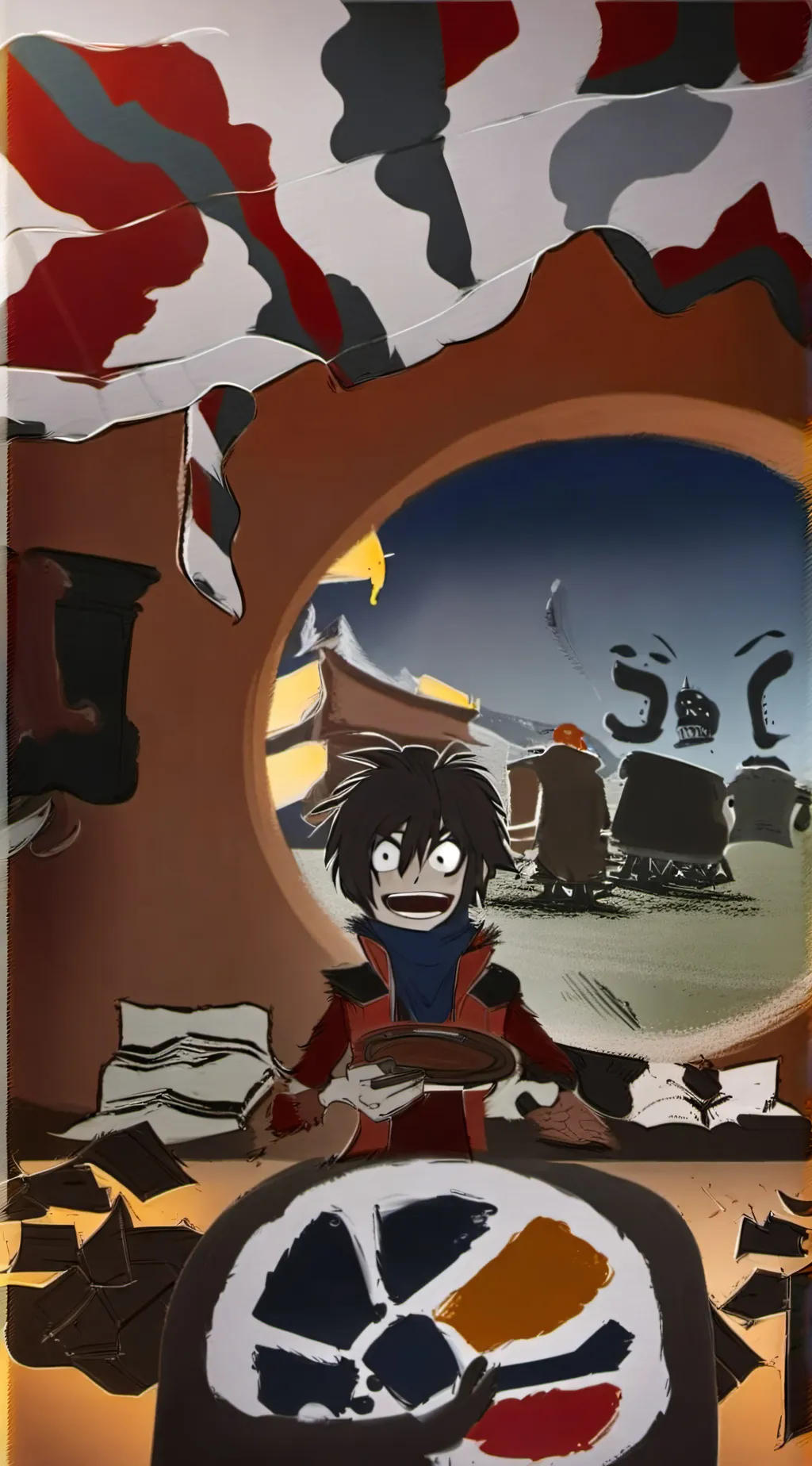 ai character: slenderman proxies background