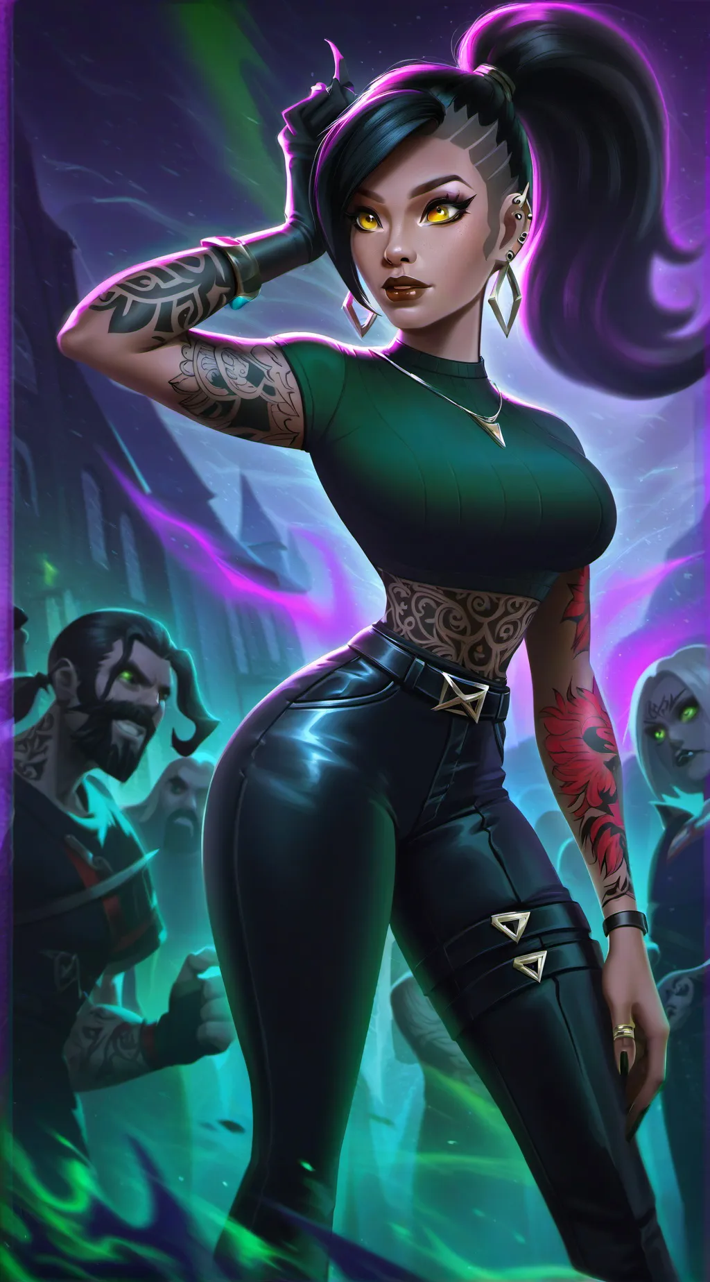 ai character: Raven background