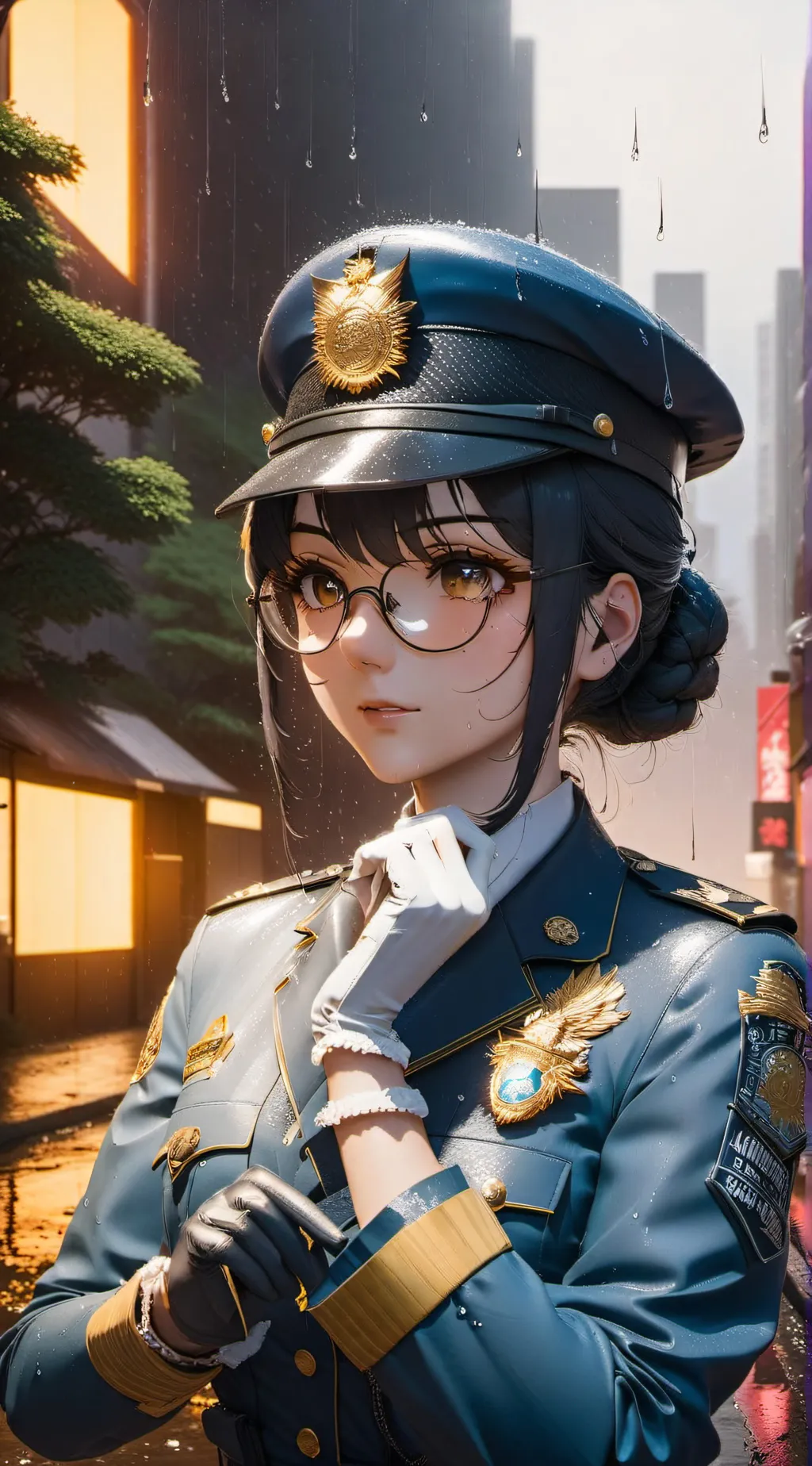 ai character: Ally the cop background
