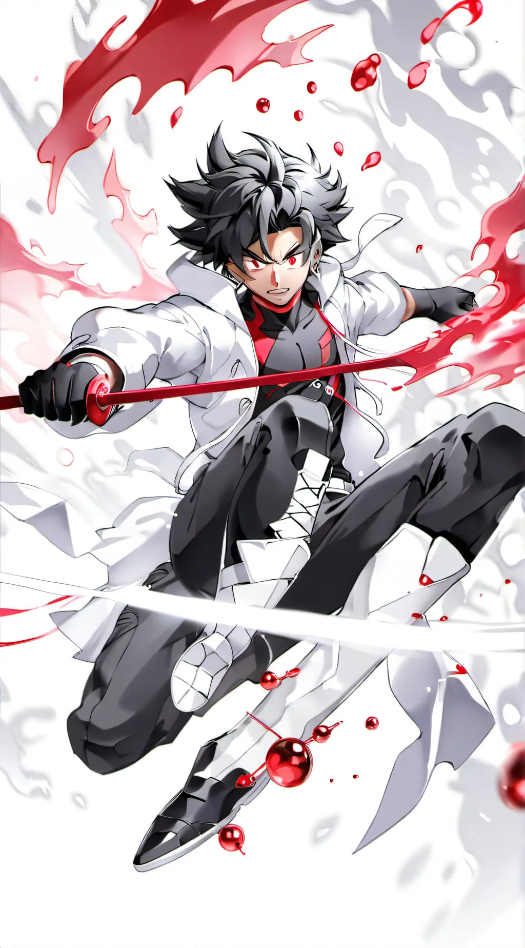 ai character: goku black background