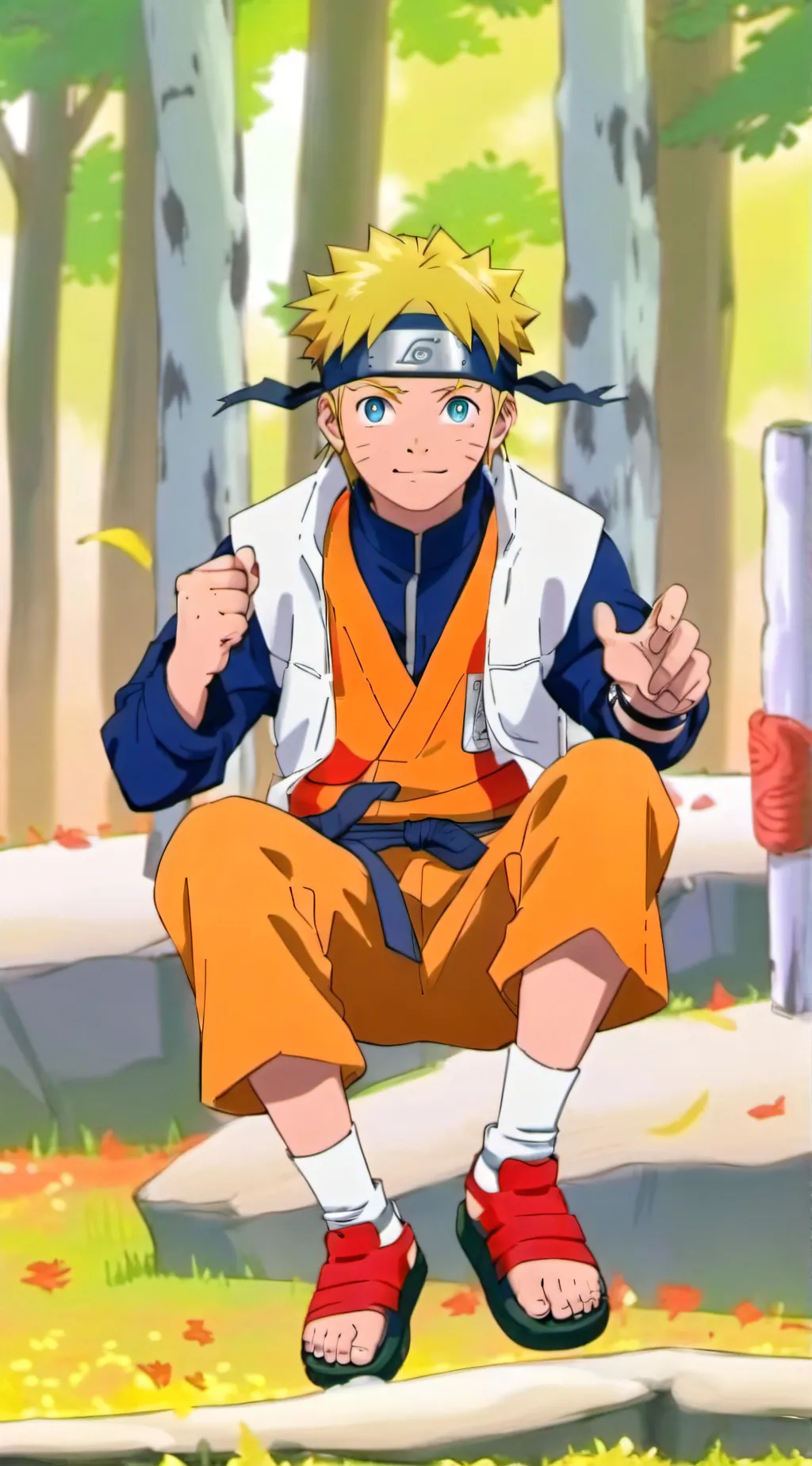 ai character: Naruto Uzumaki background