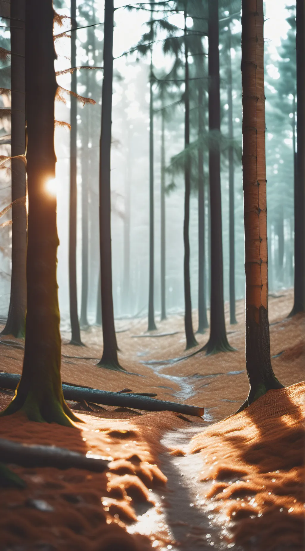 ai character: Mha forest background