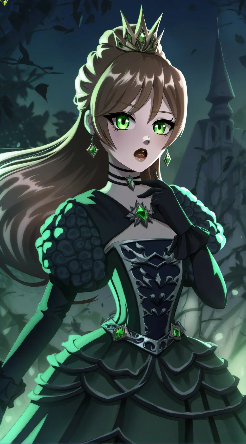 ai character: princess red background