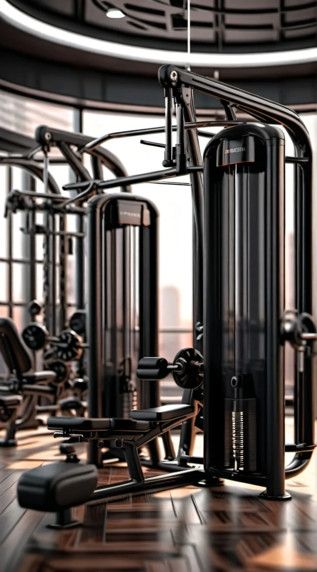 ai character: ￼Gym background