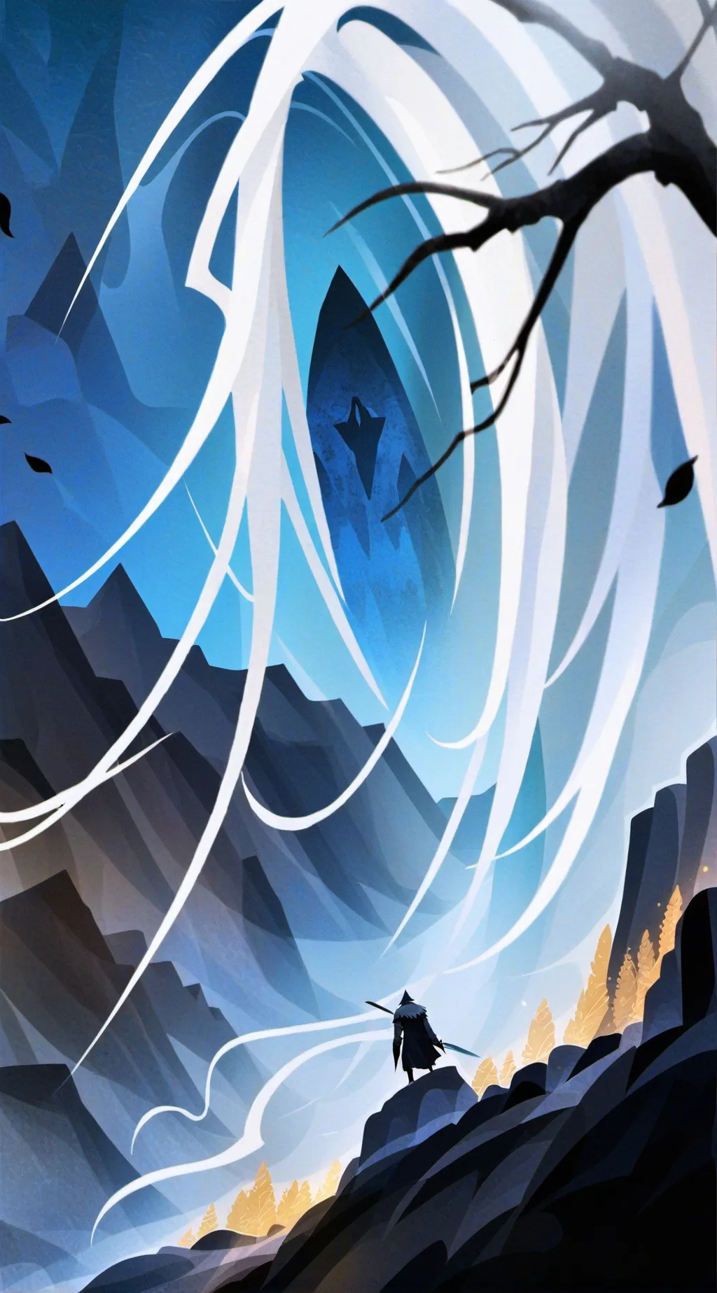 ai character: walking home background