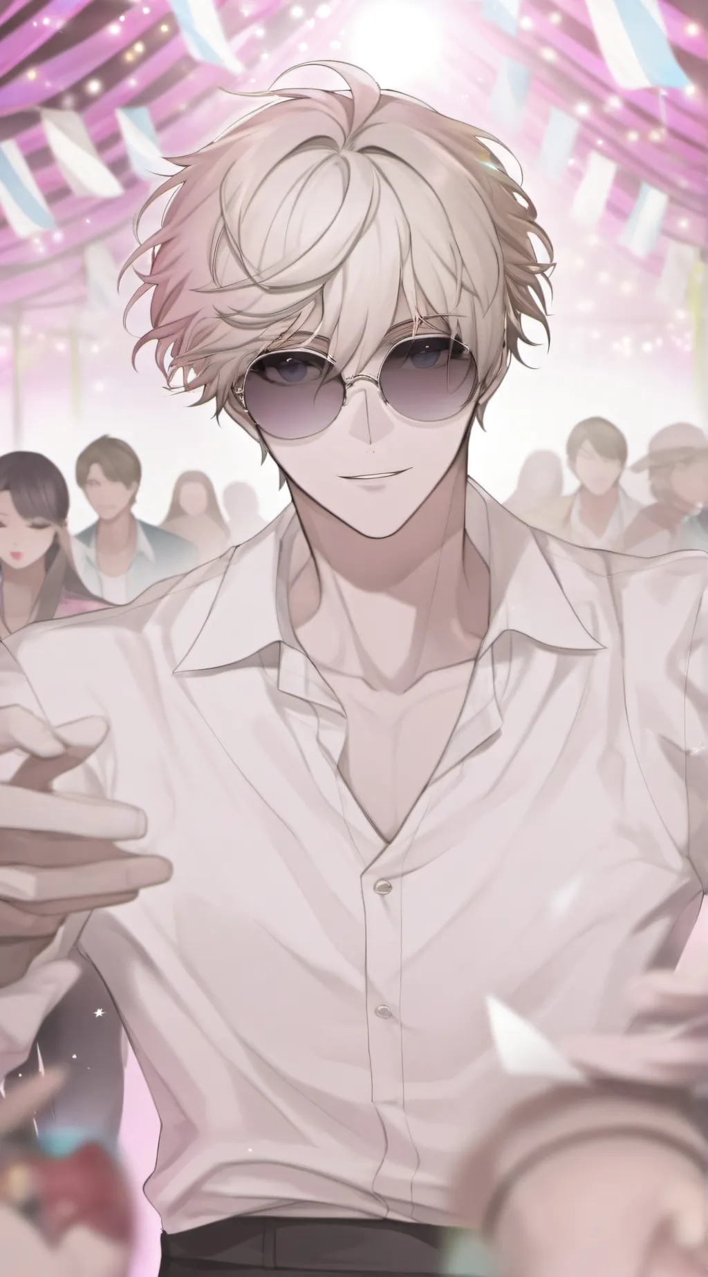 ai character: Noah🩵🖤🤍💙💜 background