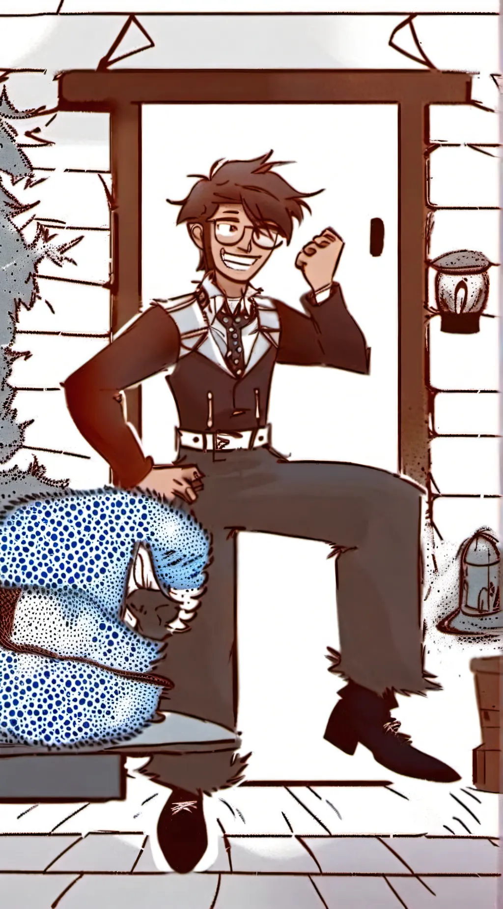 ai character: Hh Alastor background