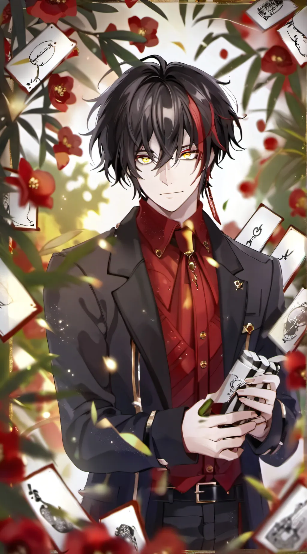 ai character: demon slayer  background