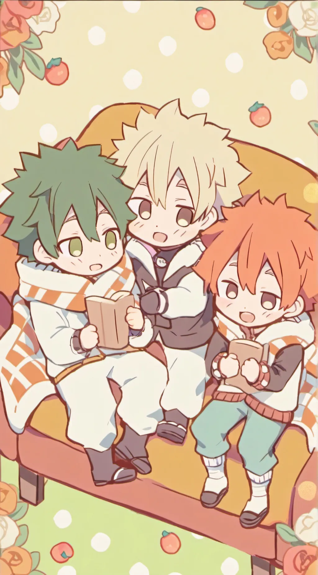 ai character: izuku/shoto/bakugo background