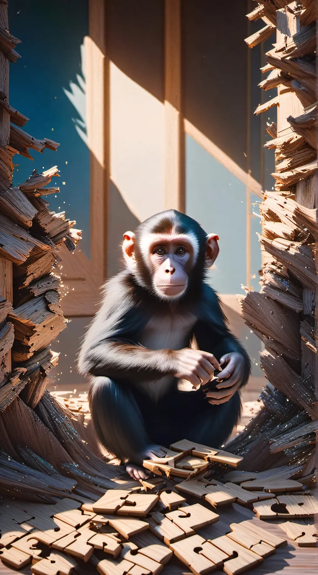 ai character: MONKE background