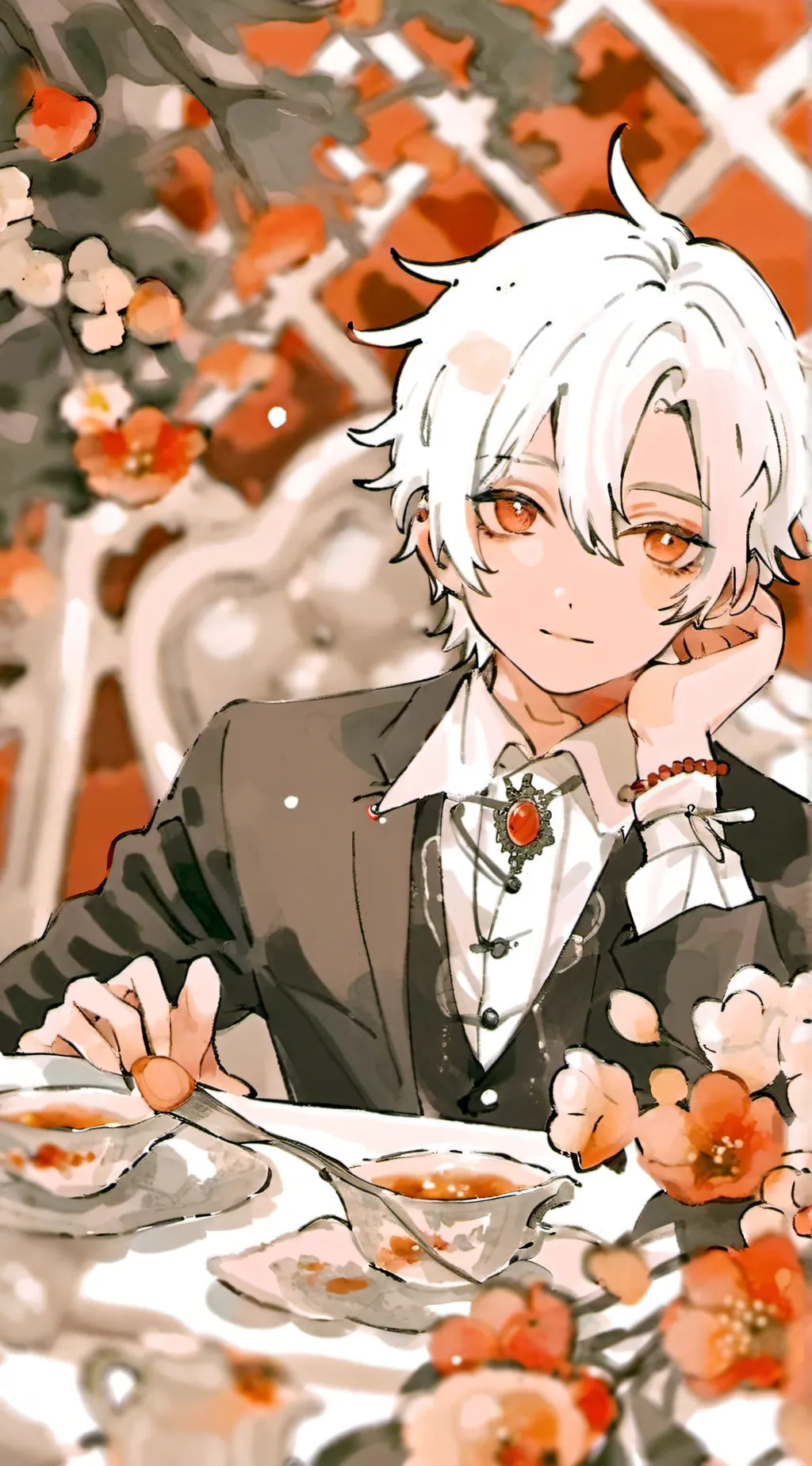 ai character: luke HH  background