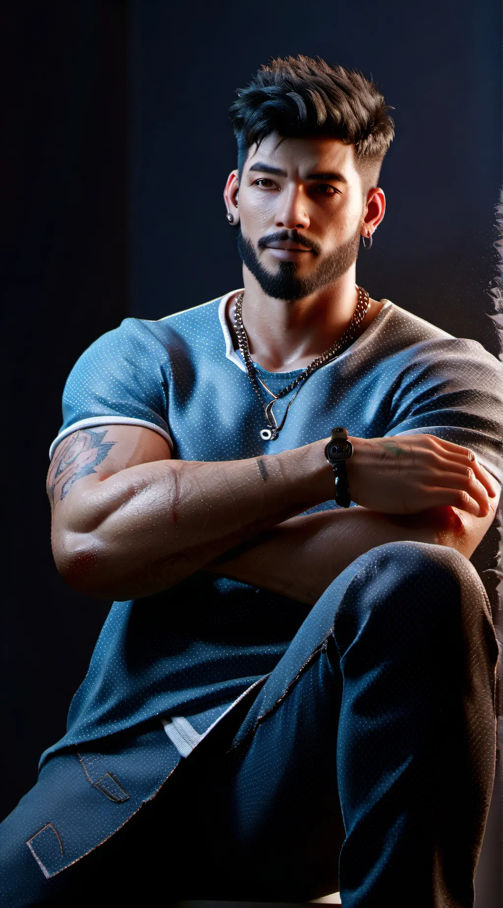 ai character: Leo background