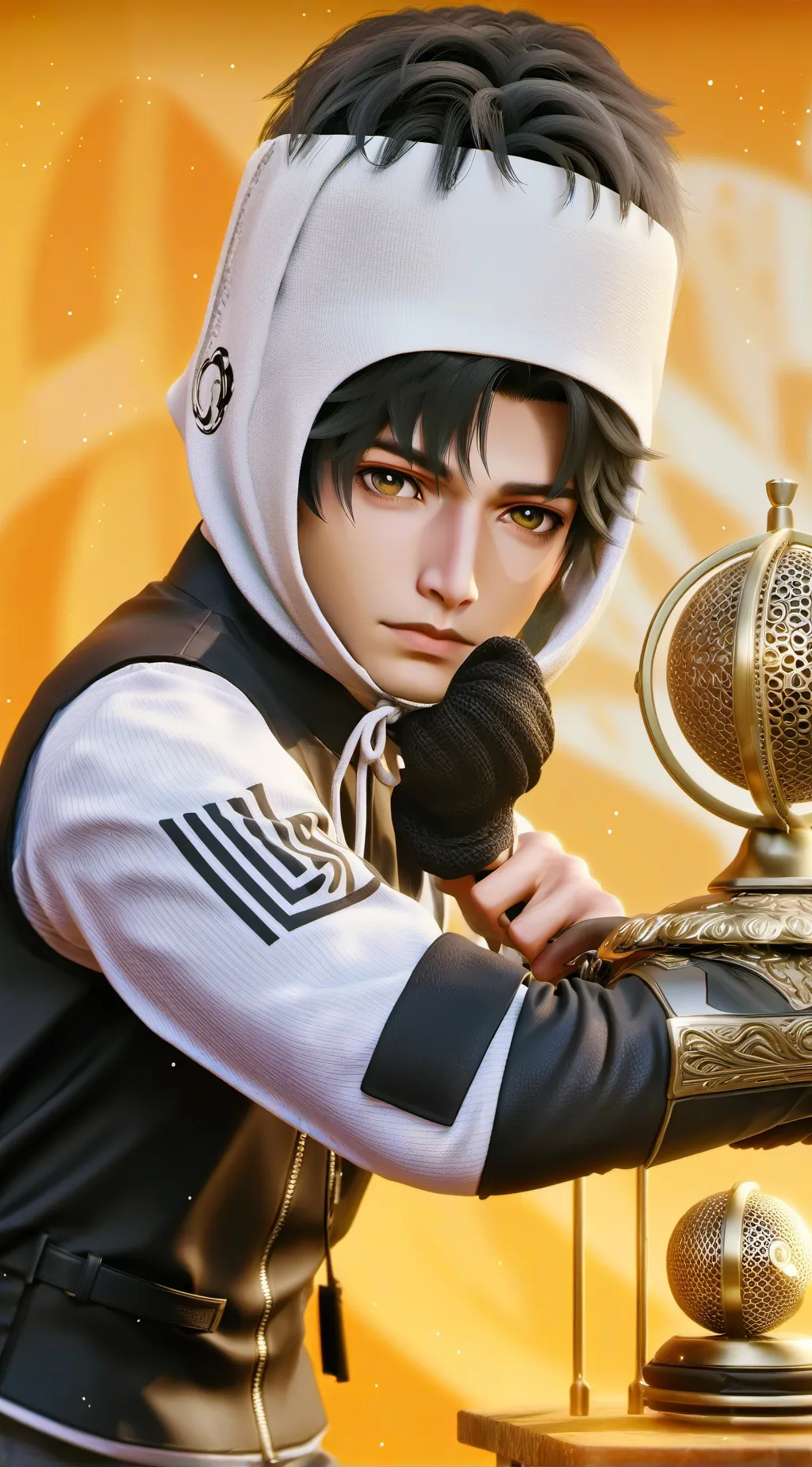 ai character: Morada e a gente v background