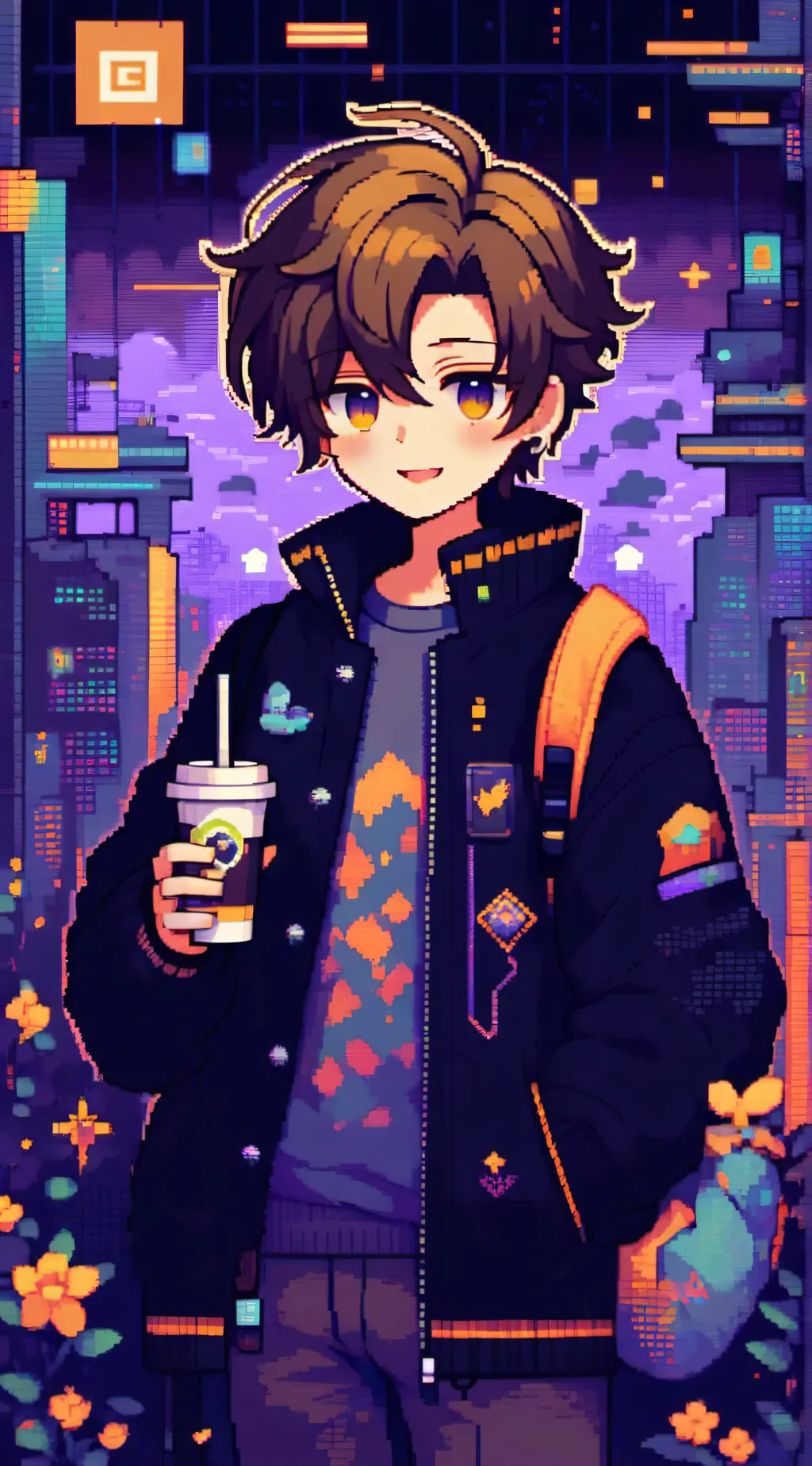 ai character: Glitch ver 2 background