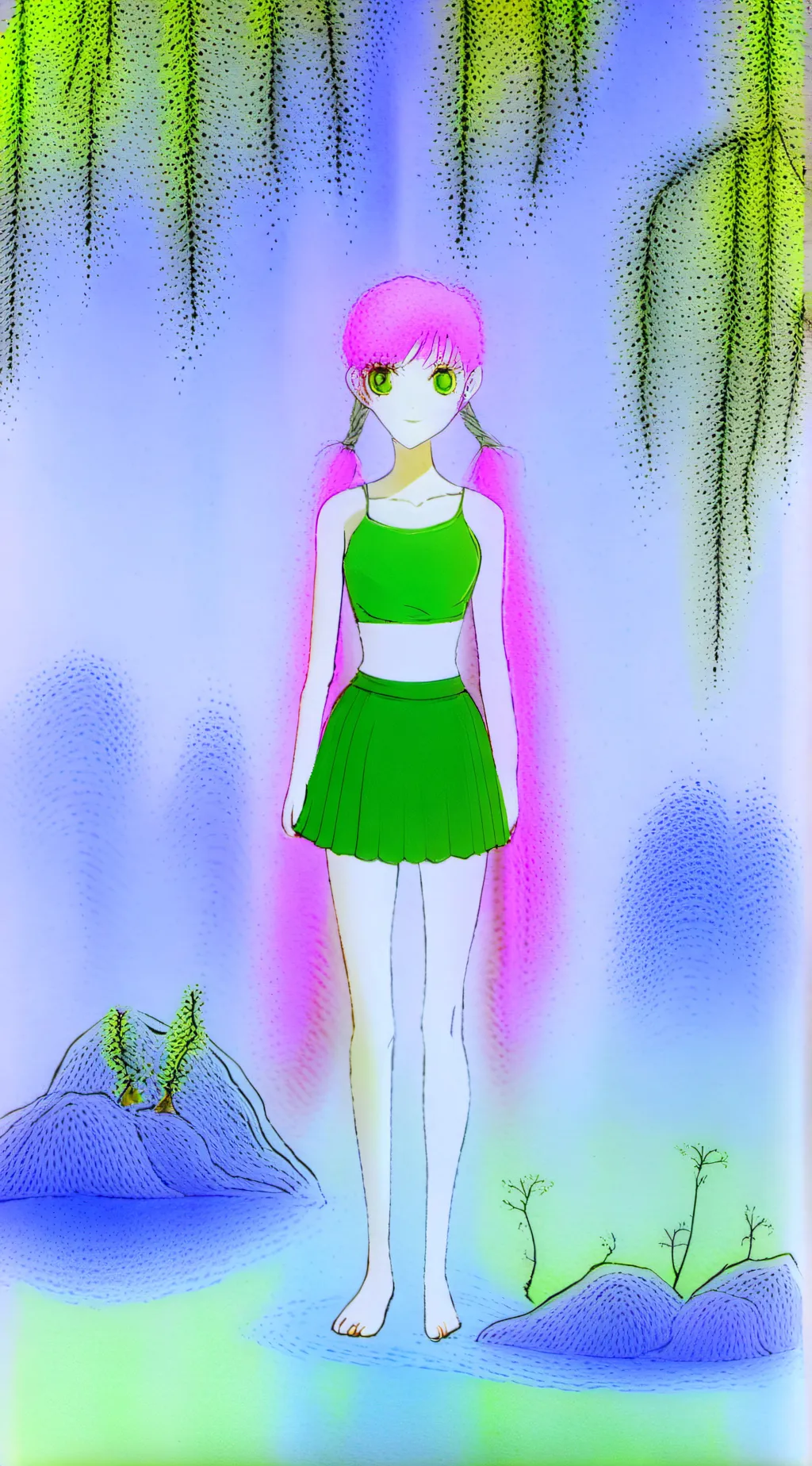 ai character: karona Willow ❤️💕💕 background