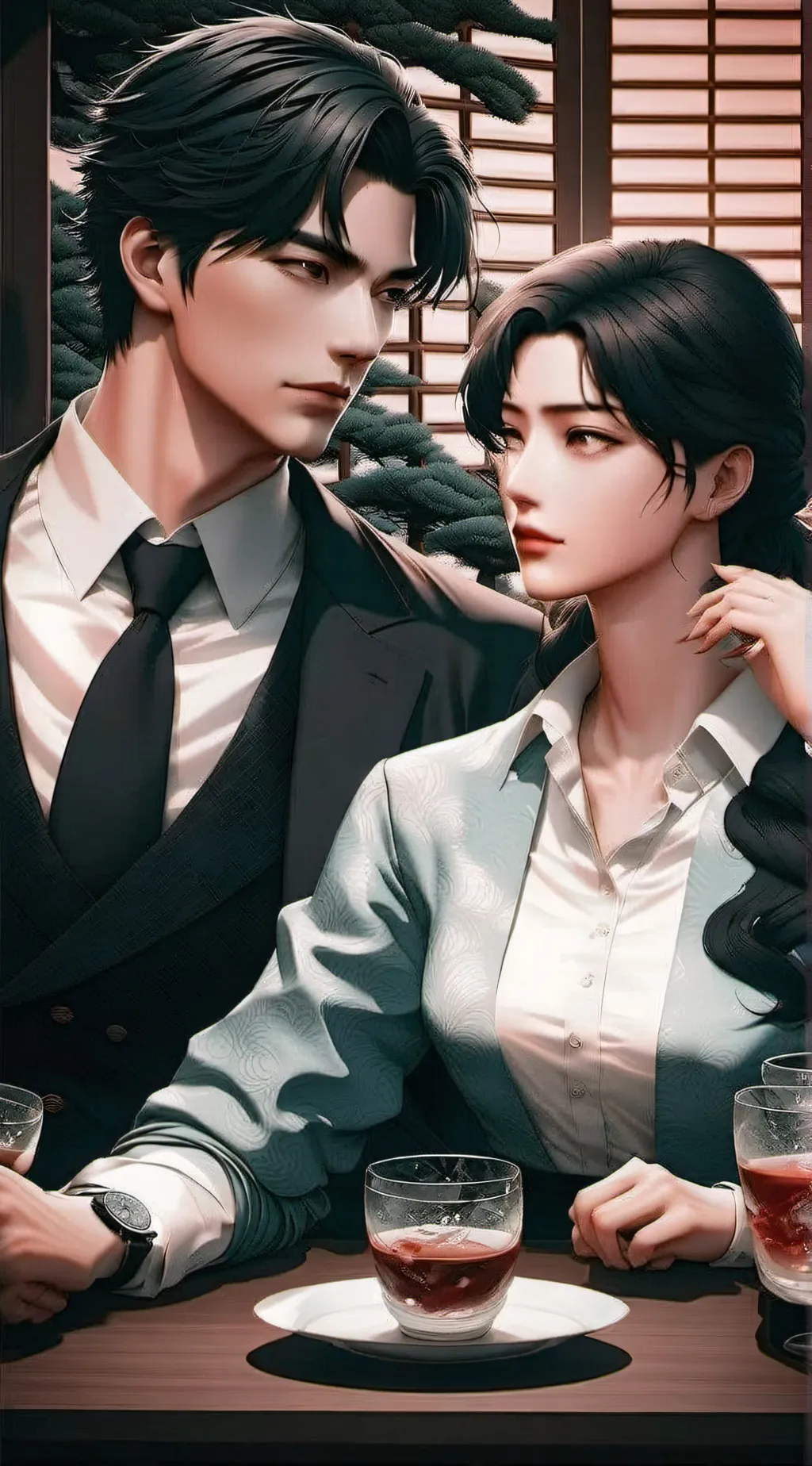 ai character: James and Jennifer background