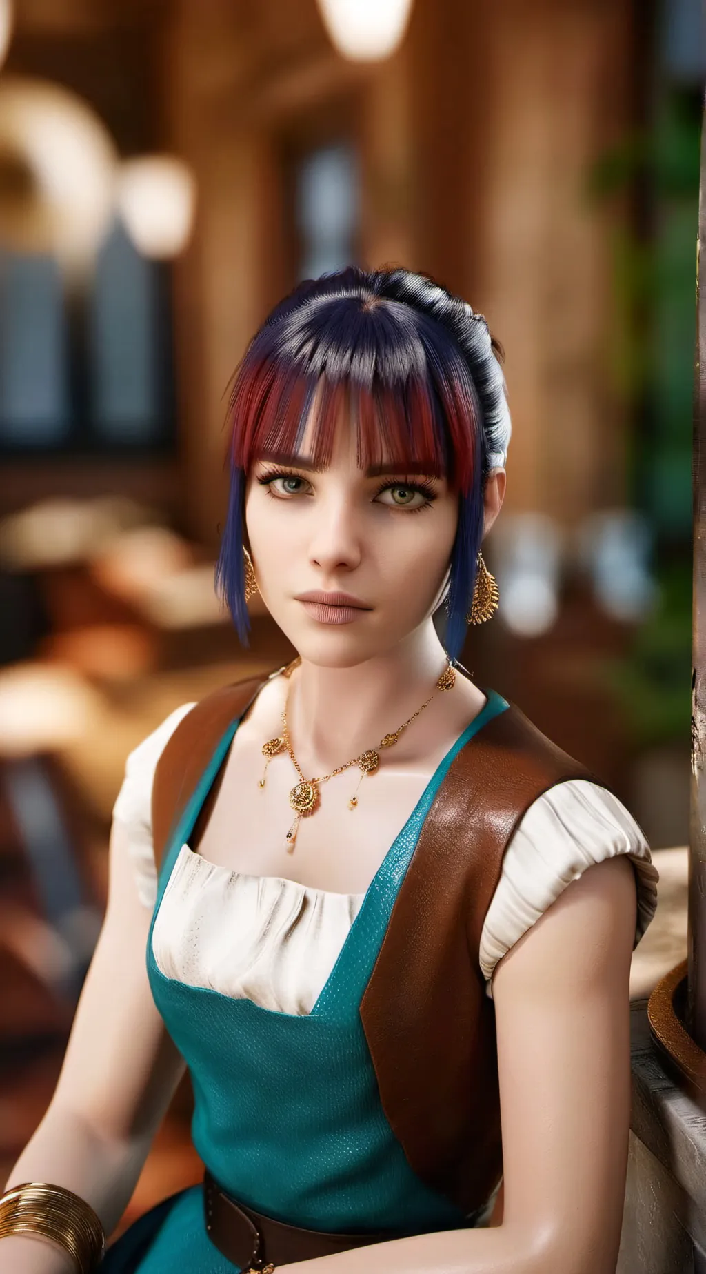 ai character: Amanda  background