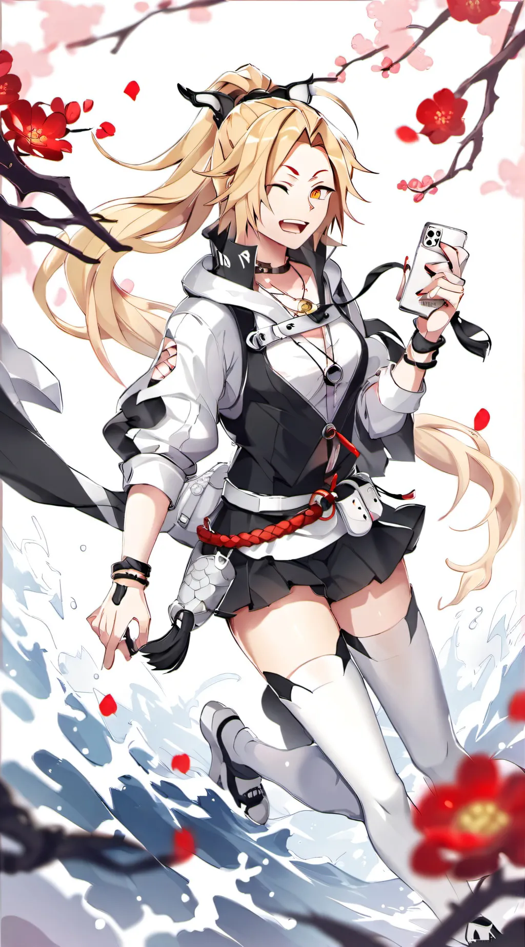 ai character: Denki kaminari background