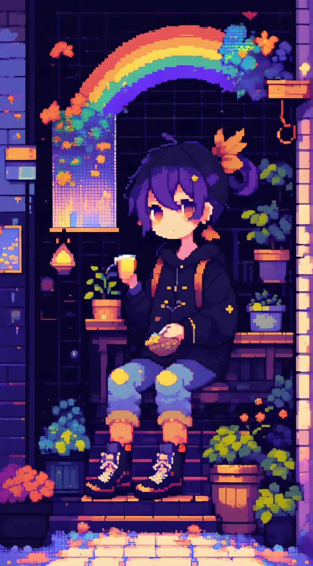 ai character: rainbow friends background