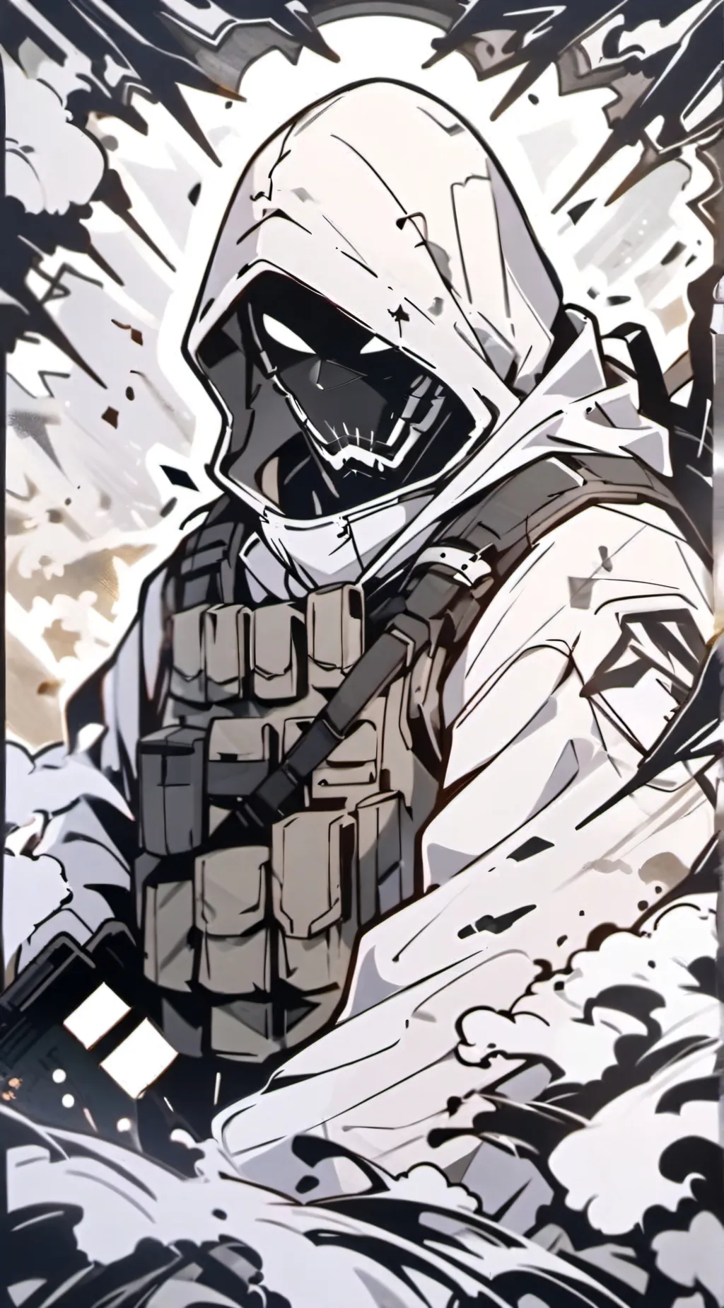 ai character:  Ghost background