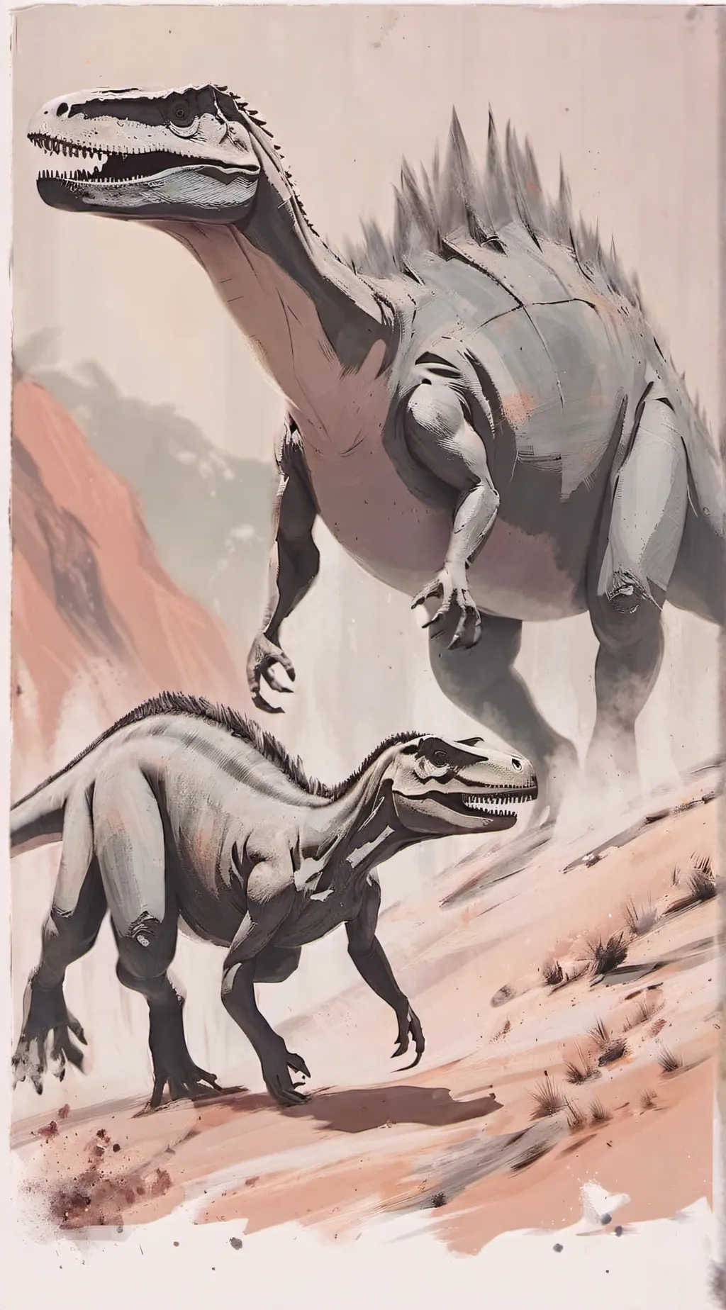 ai character: dinosaurs background