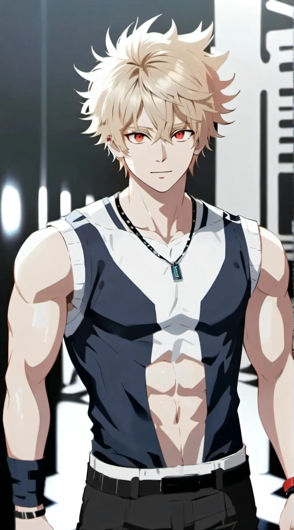 ai character: bakugo  background