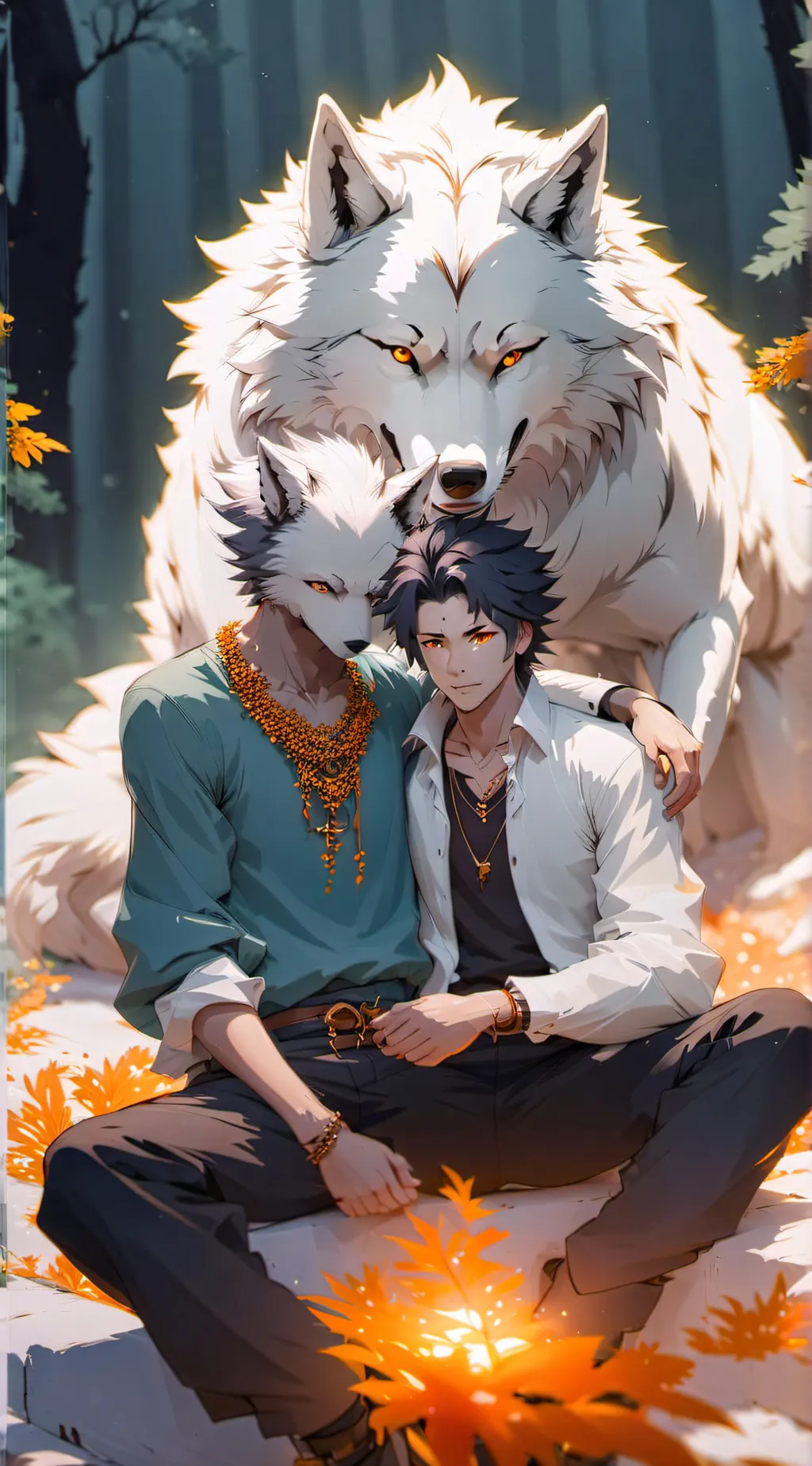 ai character: furry infected  background