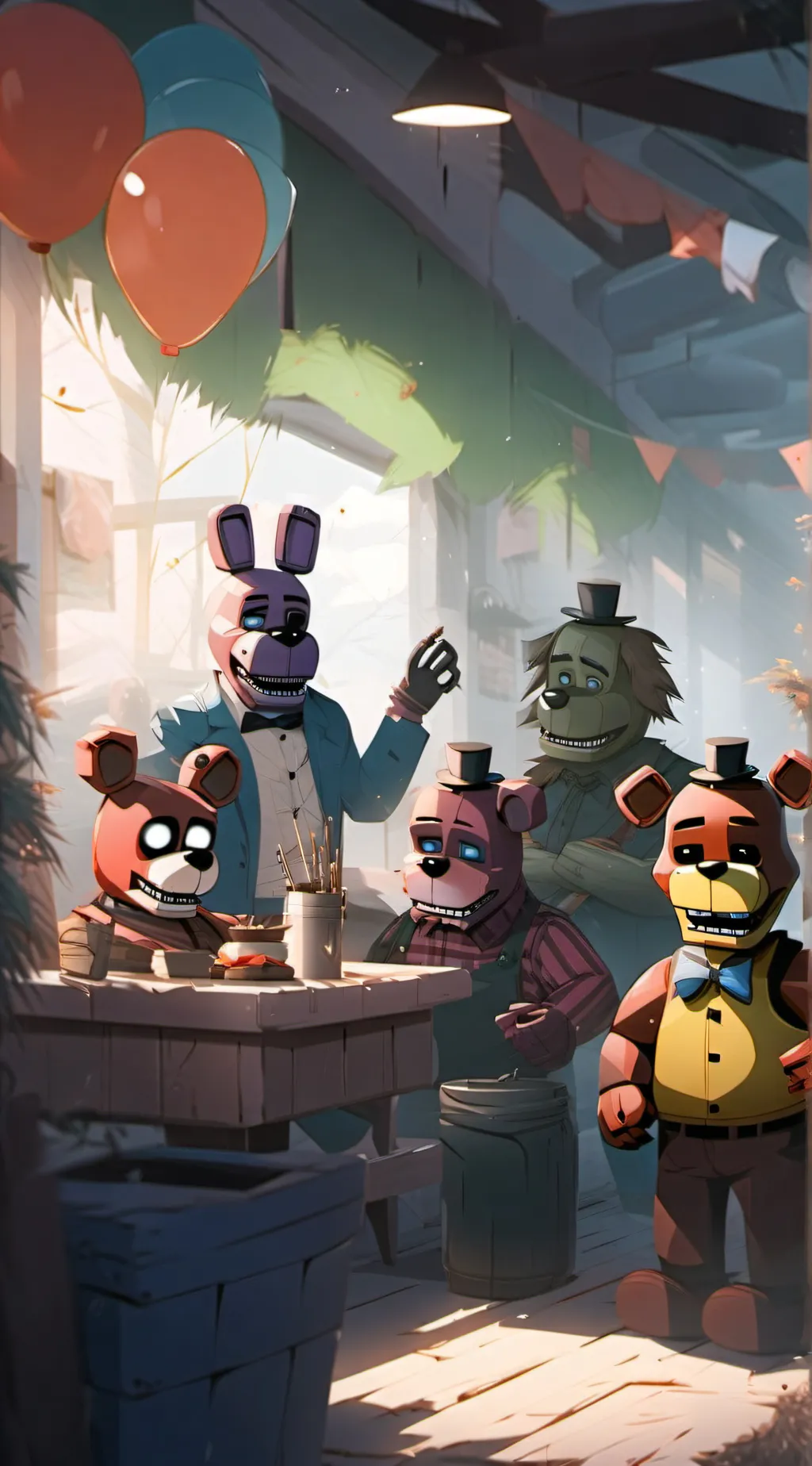 ai character: fnaf 2 background