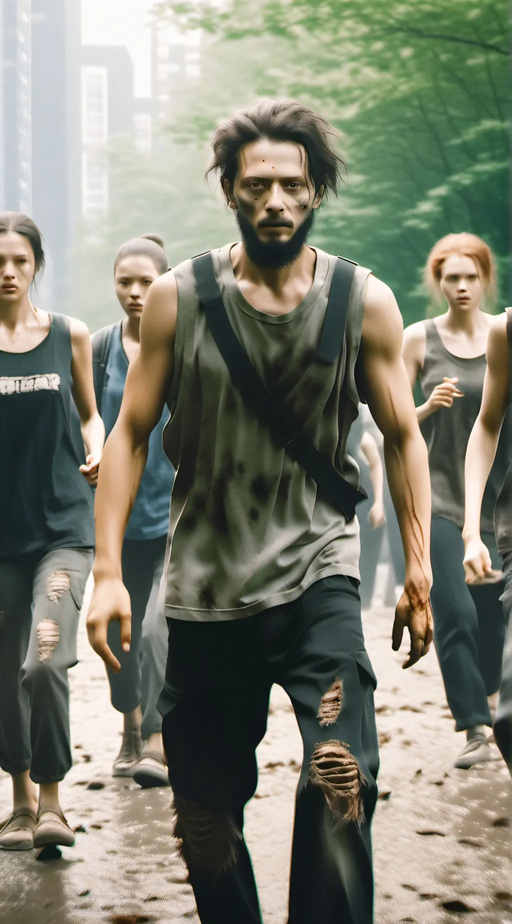 ai character: Zombie apocalypse  background