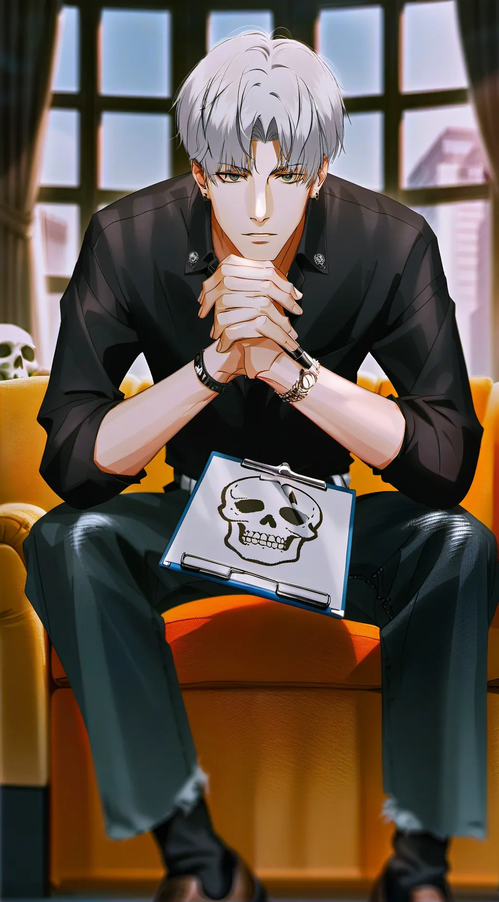 ai character: Therapy. background