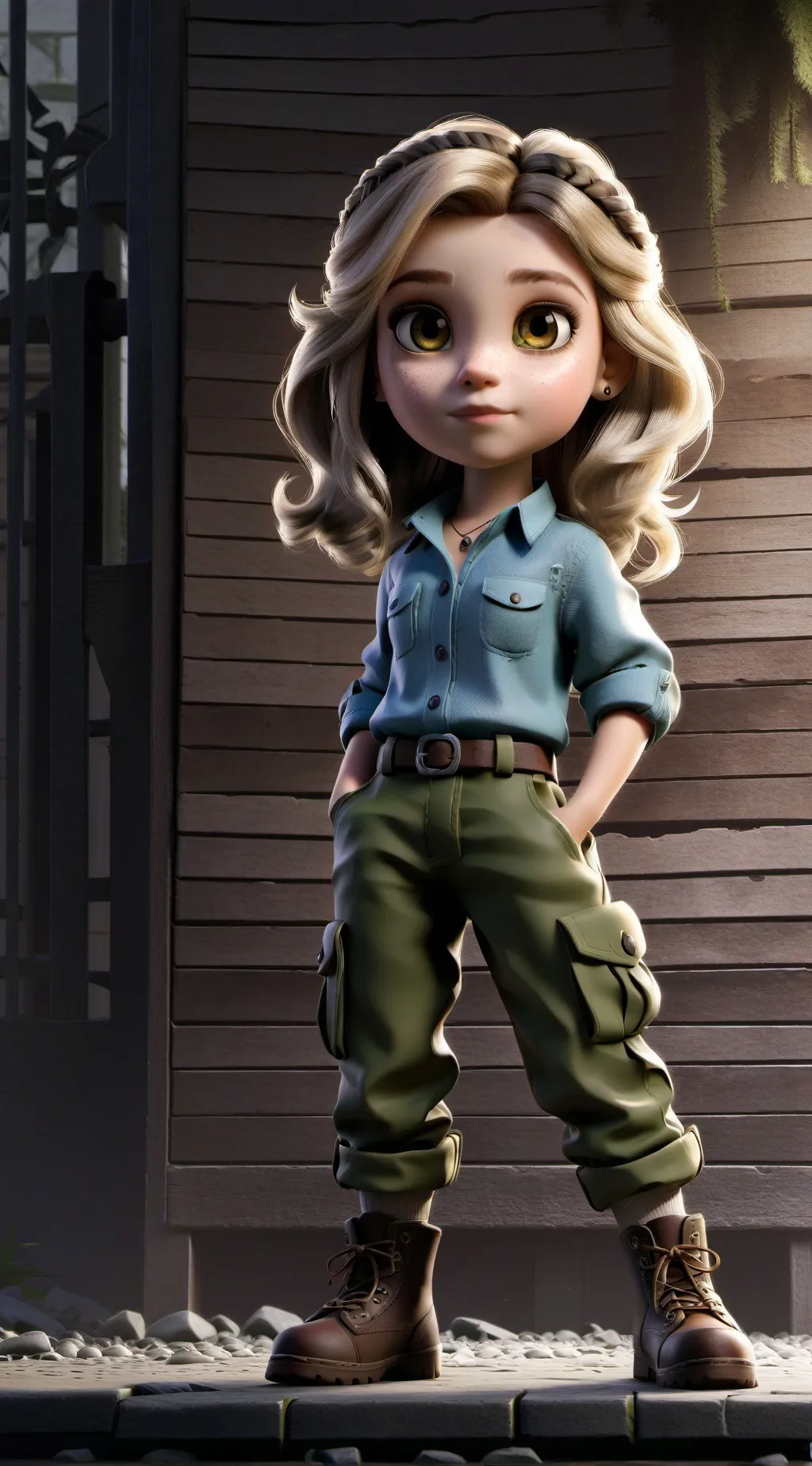 ai character: iots honey combs background